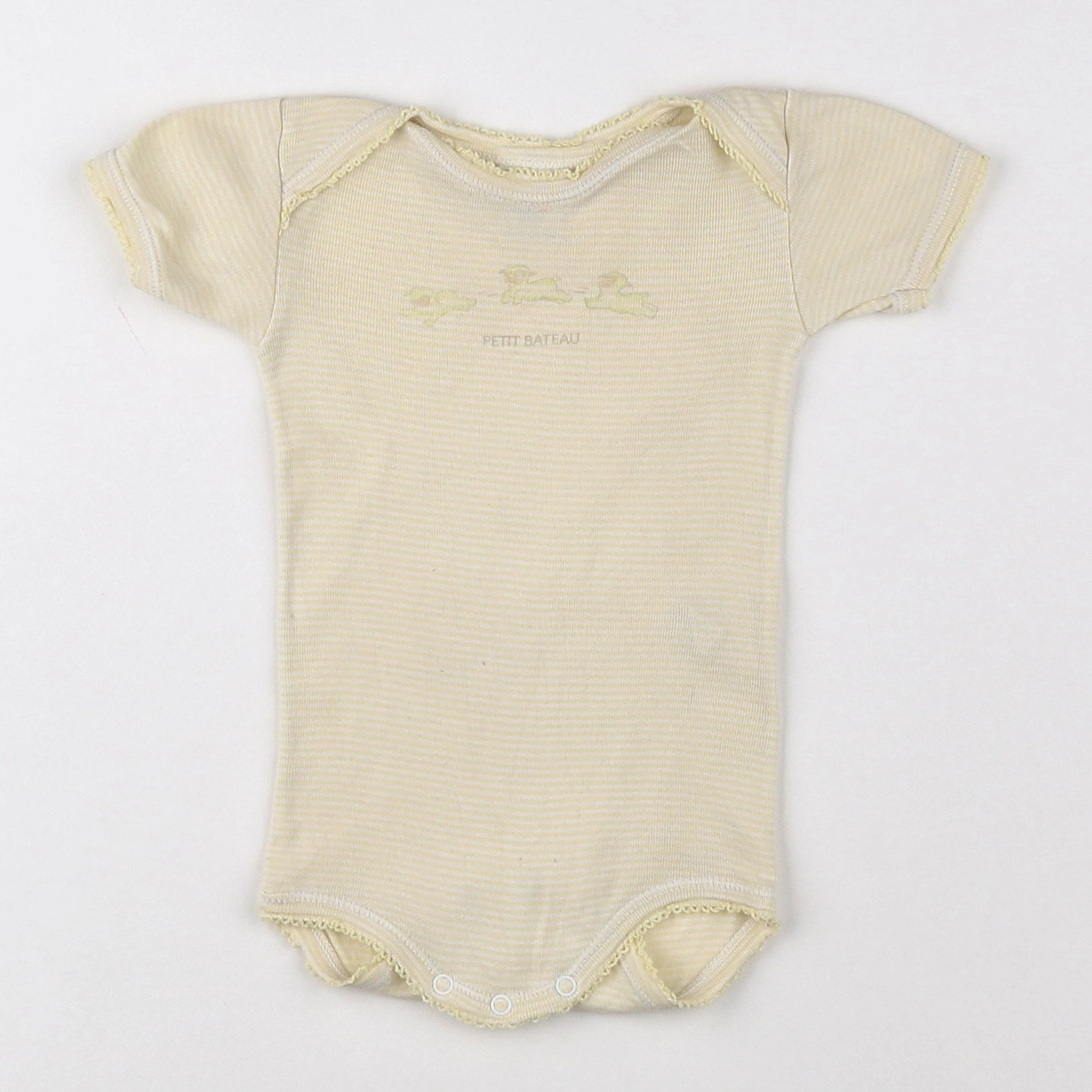 Petit Bateau - body jaune - 3 mois