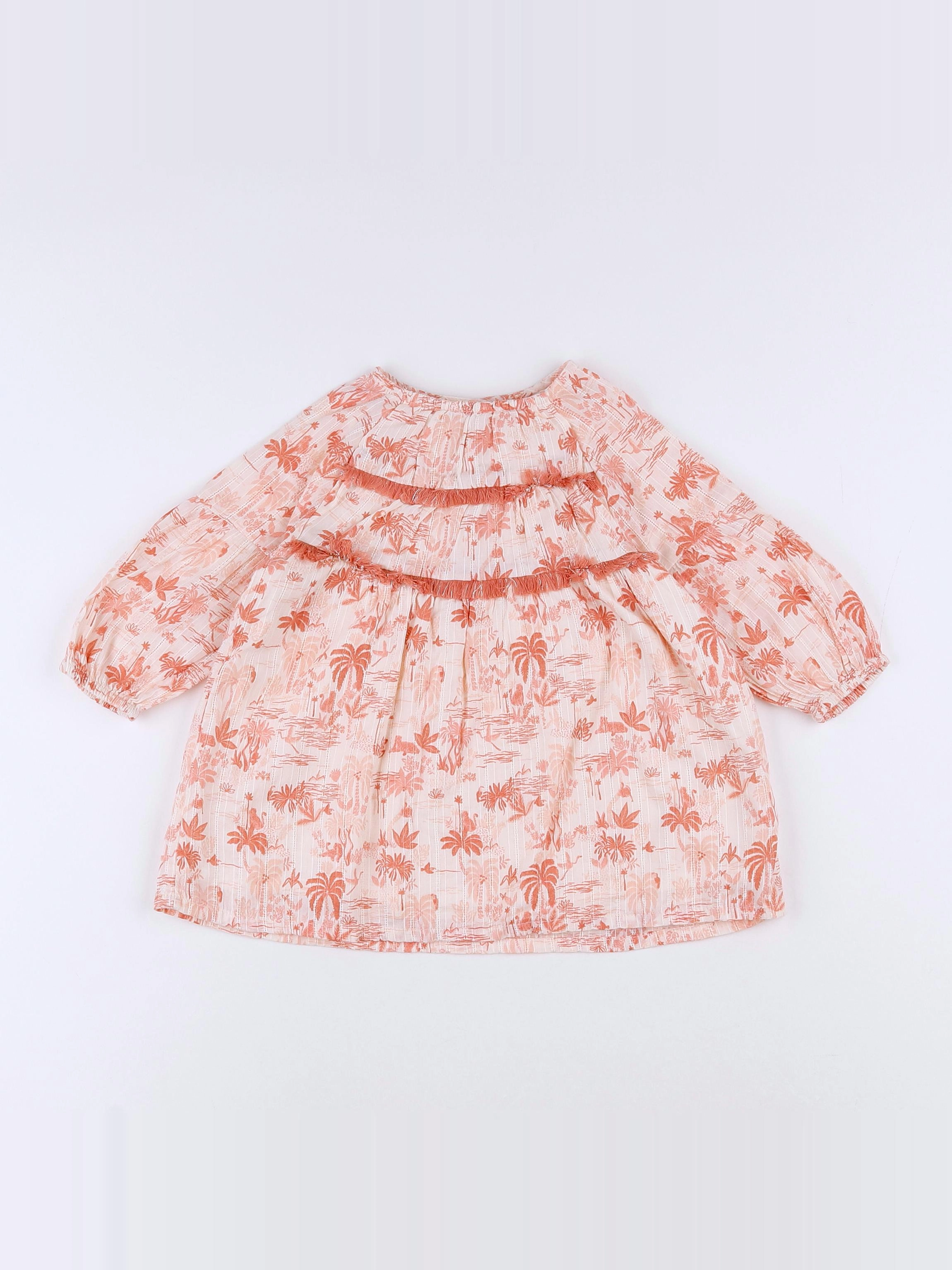 Tape à l'oeil - robe rose - 9 mois