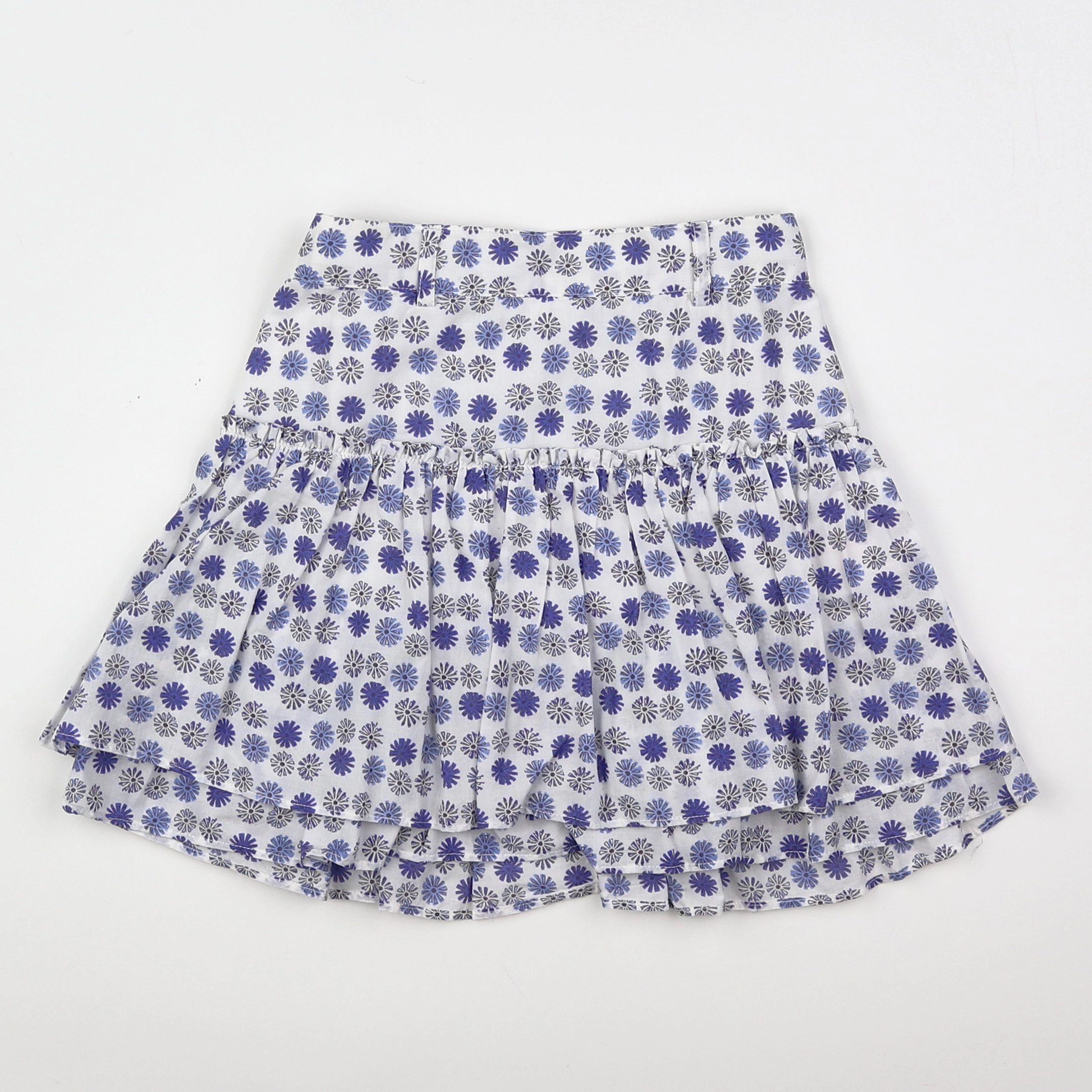 Okaidi - jupe blanc, bleu - 8 ans