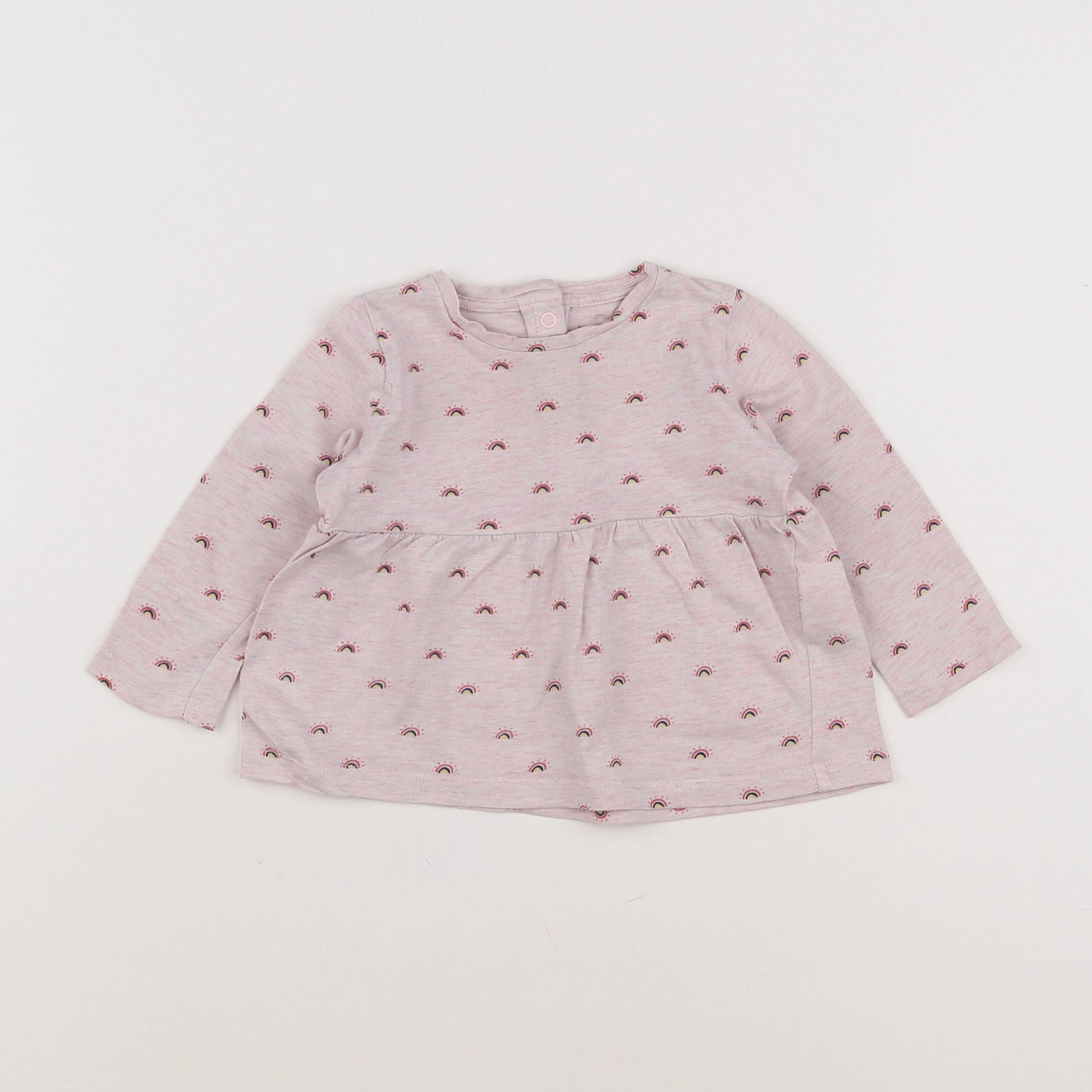 Vertbaudet - tee-shirt rose - 9 mois