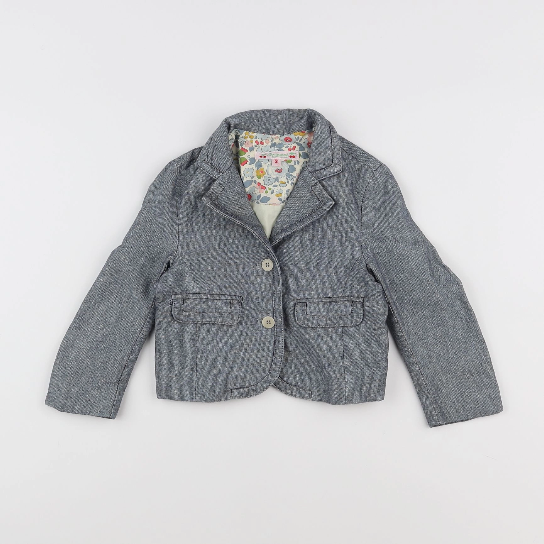 Bonpoint - veste bleu - 3 ans