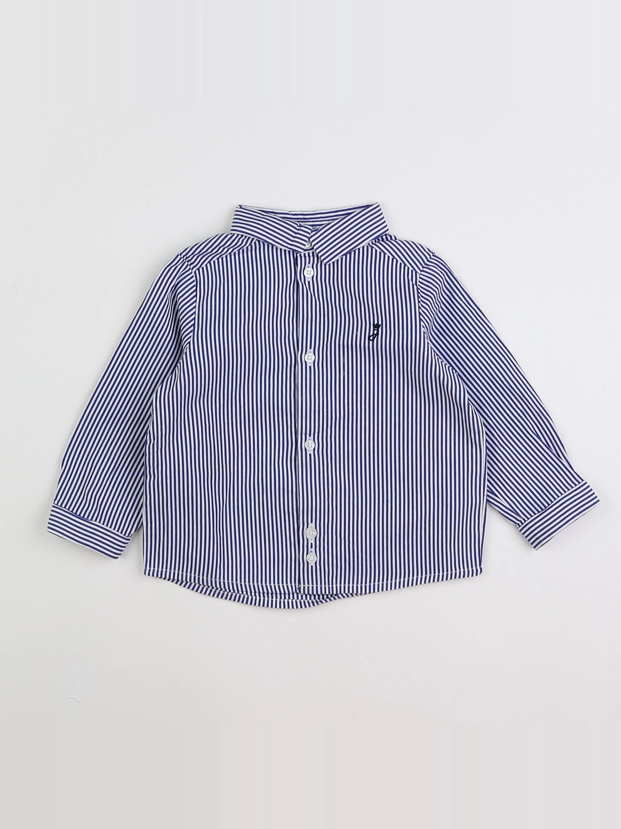 Jacadi - chemise bleu - 12 mois