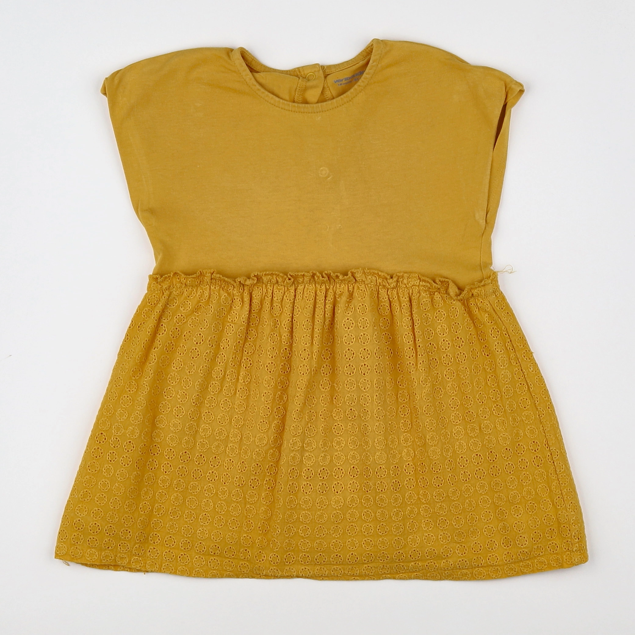 Vertbaudet - robe jaune - 18 mois
