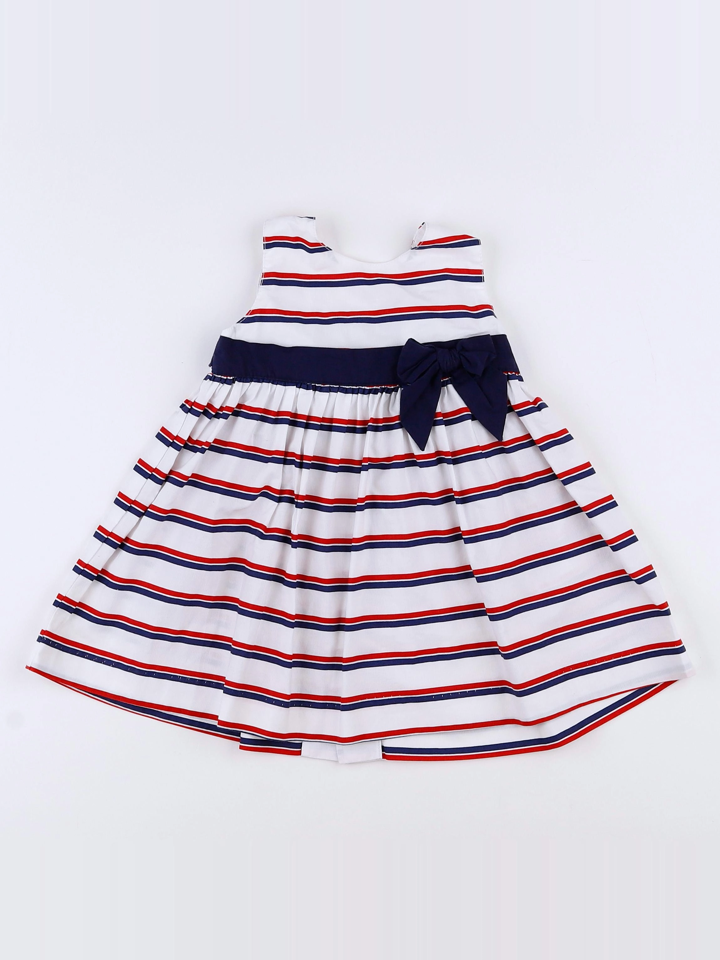 Lola Palacios - robe blanc, rouge, bleu - 12 mois