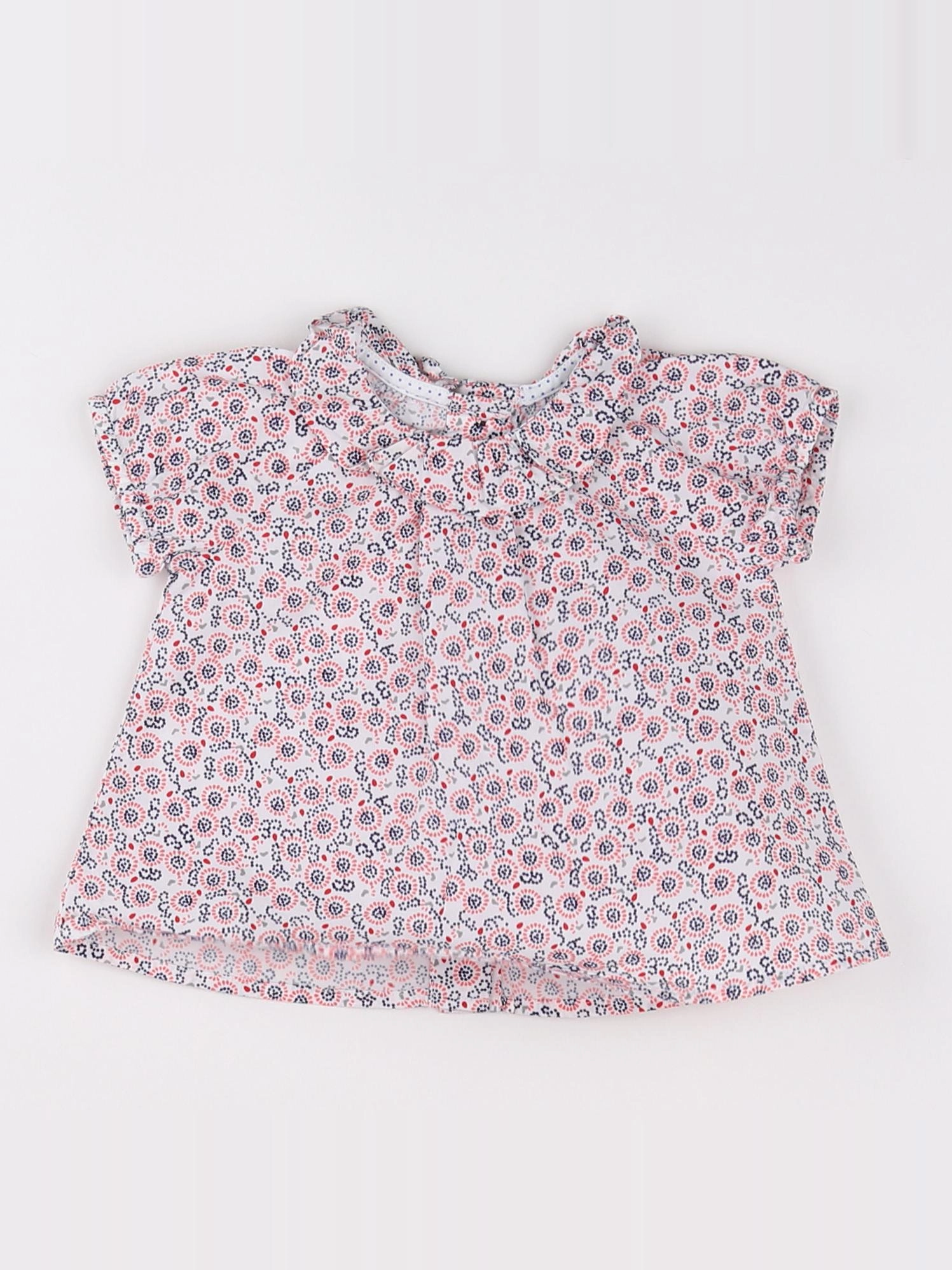 Petit Bateau - blouse blanc - 3 mois