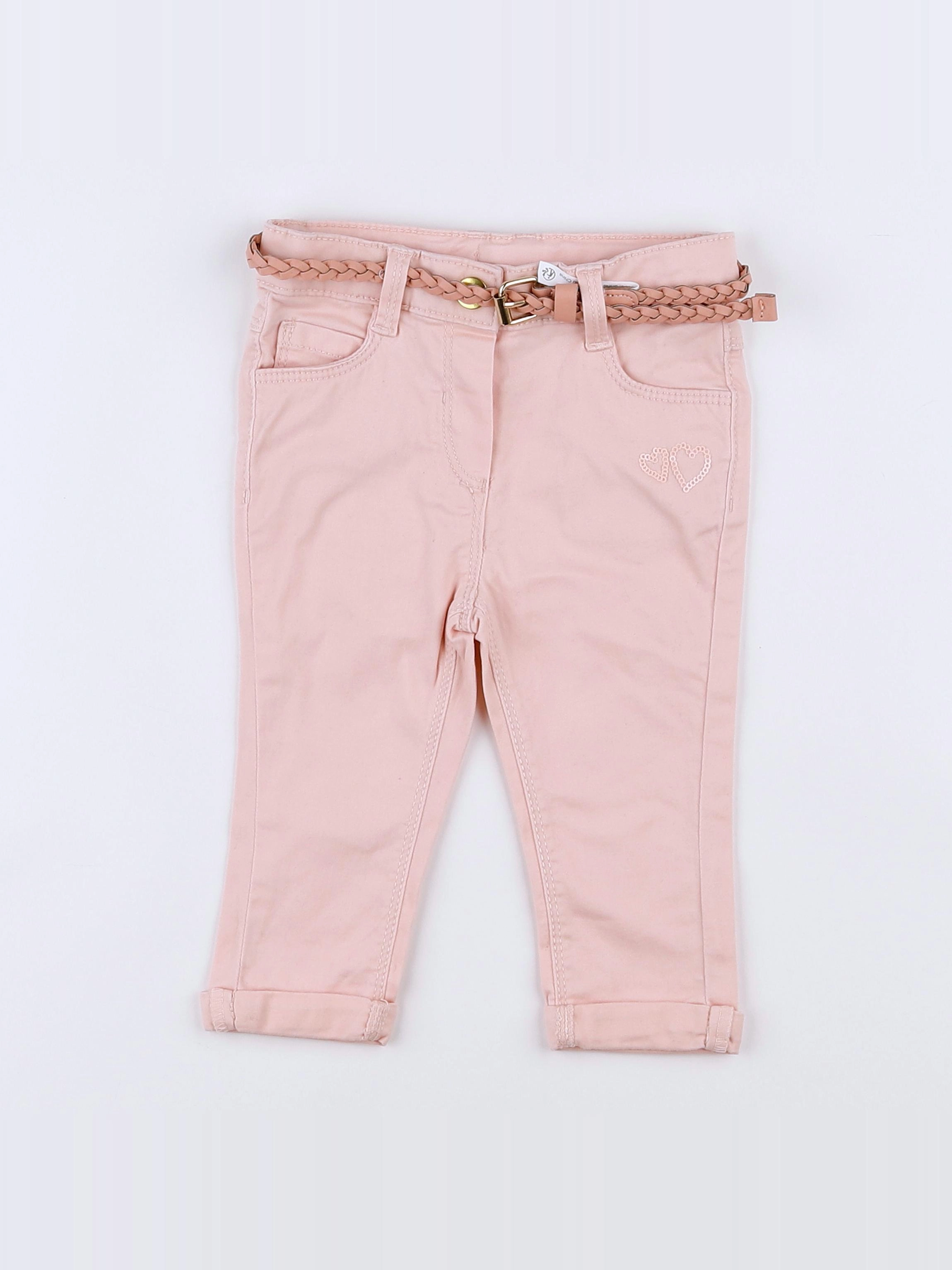 Tape à l'oeil - pantalon rose - 12 mois
