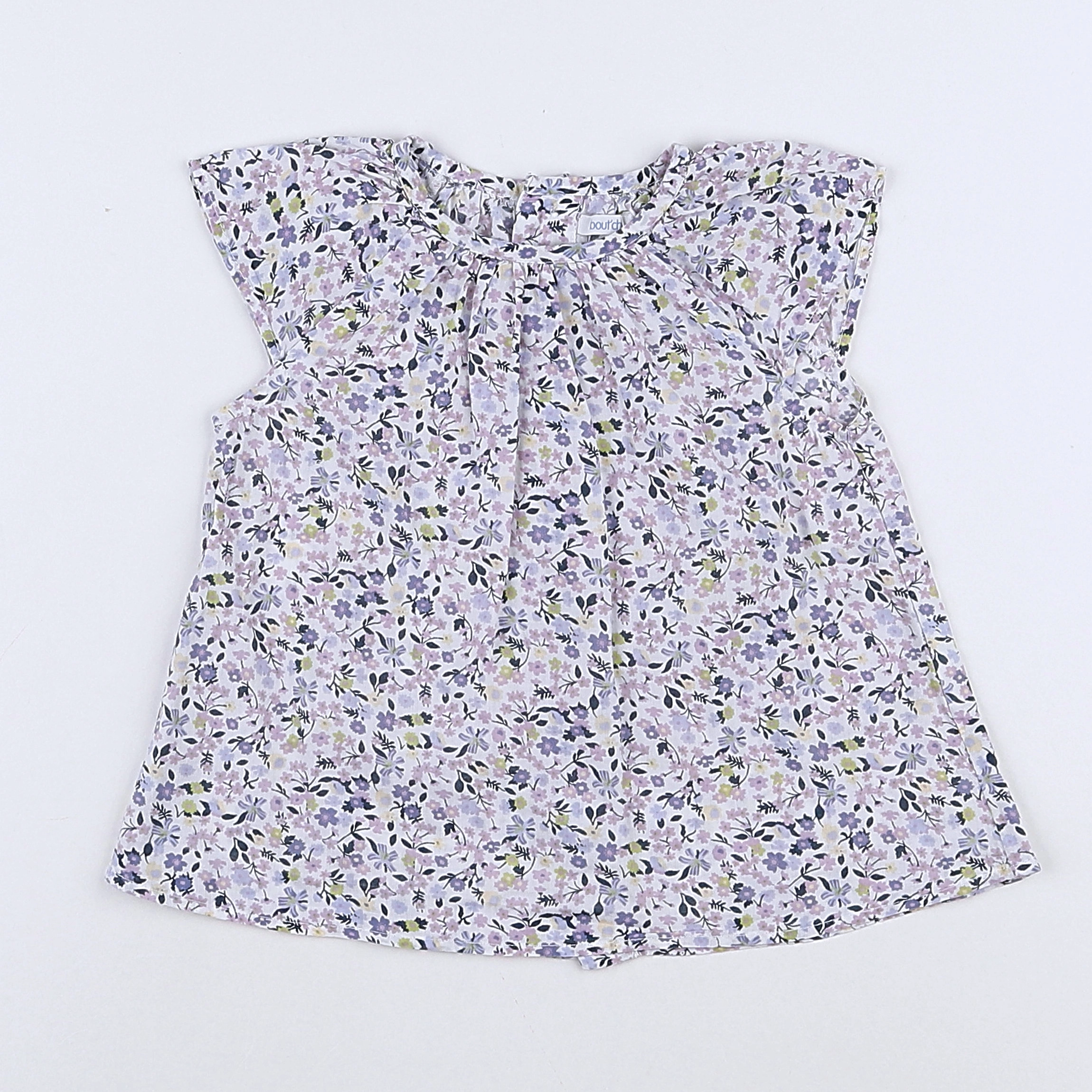 Boutchou - blouse multicolore - 12 mois