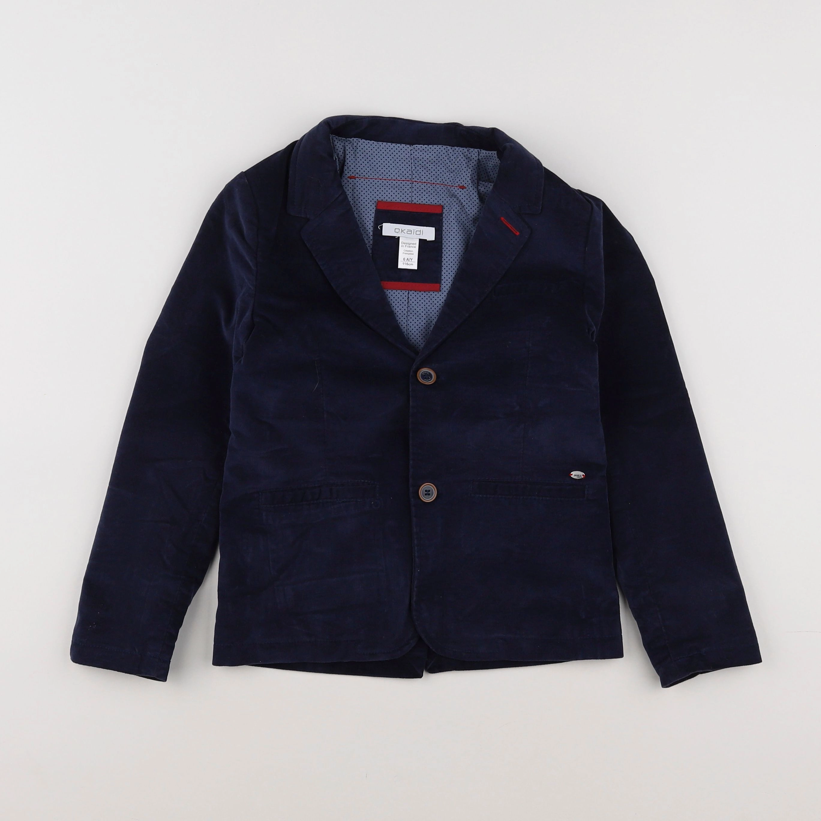 Okaidi - veste bleu - 6 ans