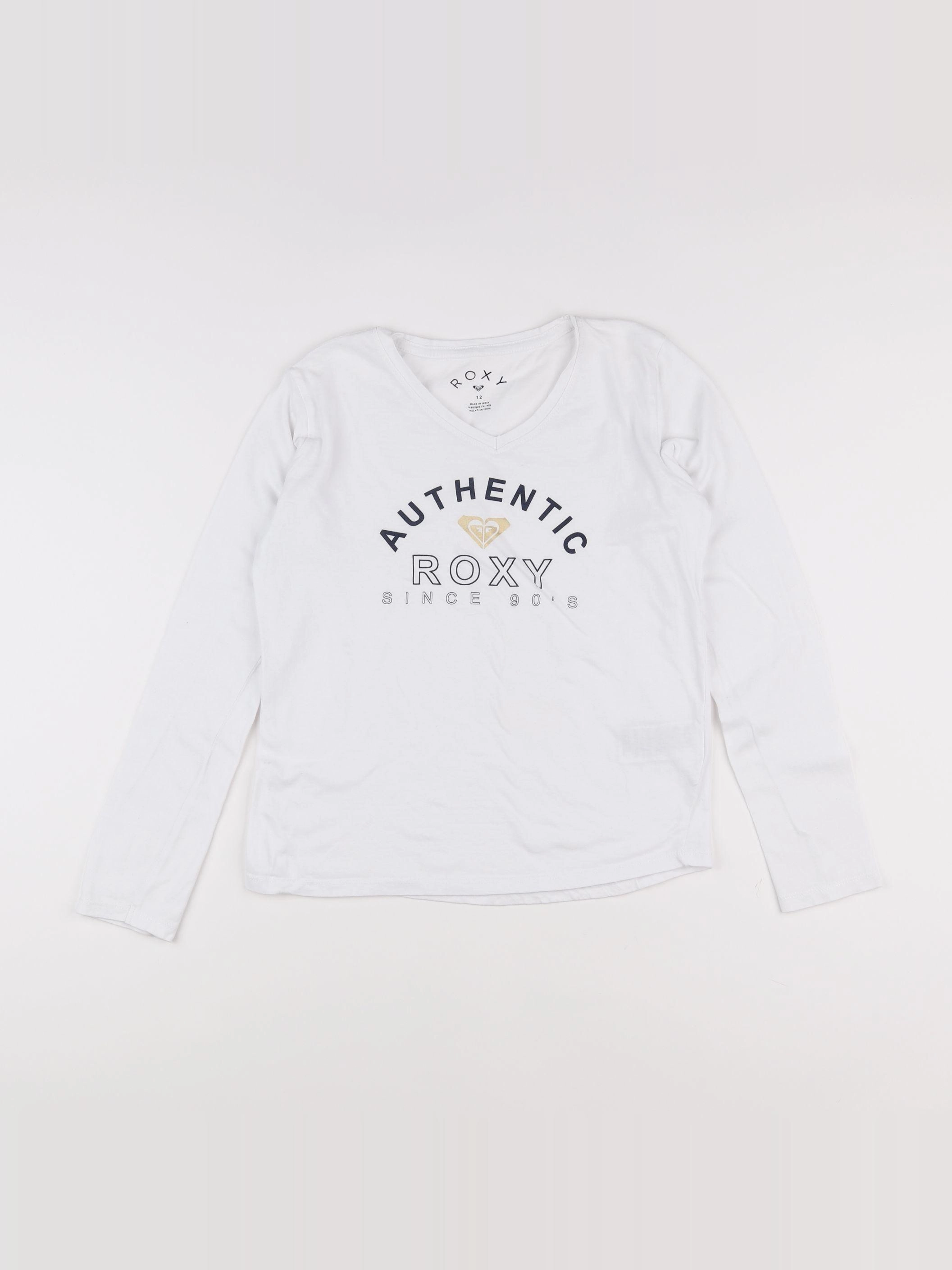 Roxy - tee-shirt blanc, noir - 12 ans