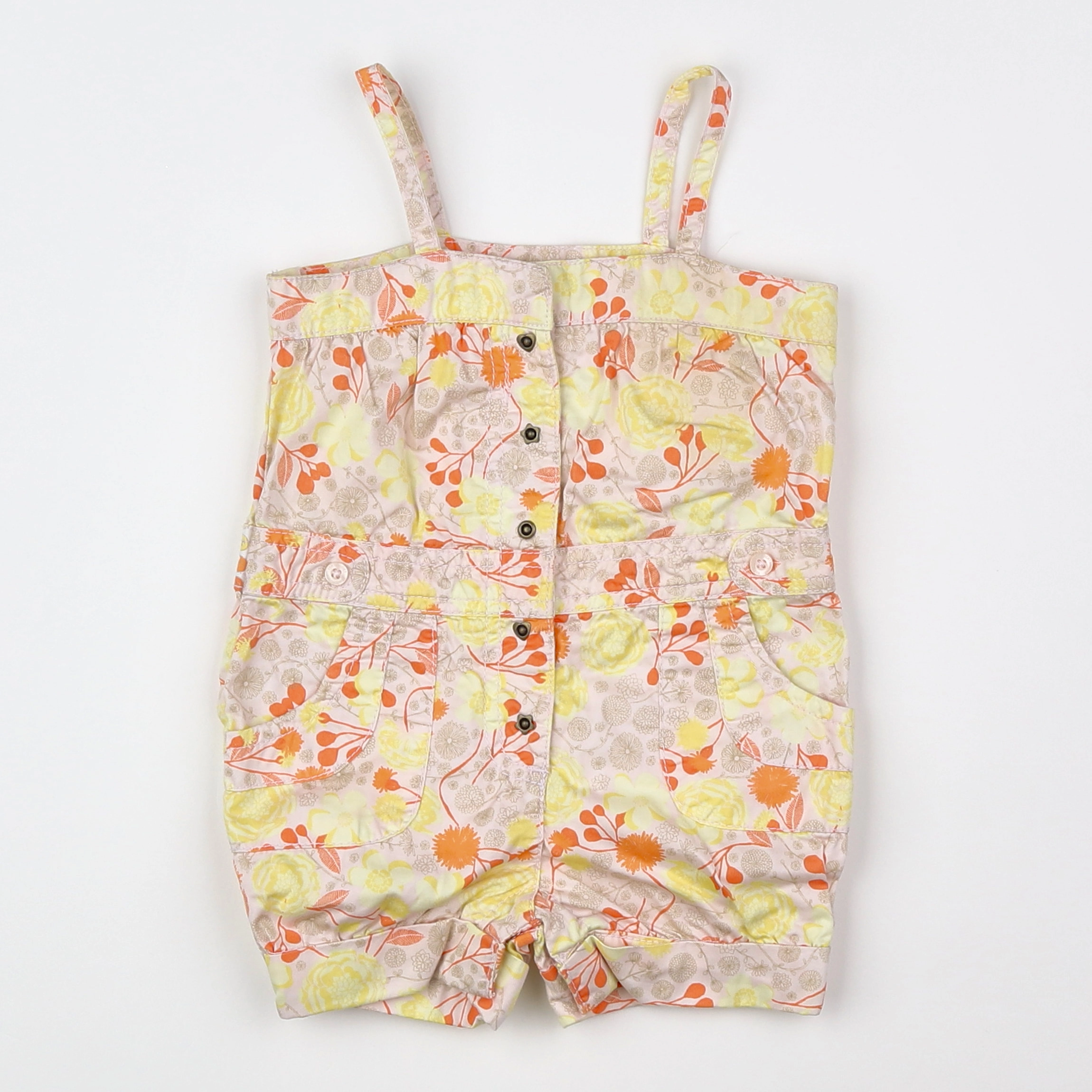 Vertbaudet - salopette multicolore - 12 mois