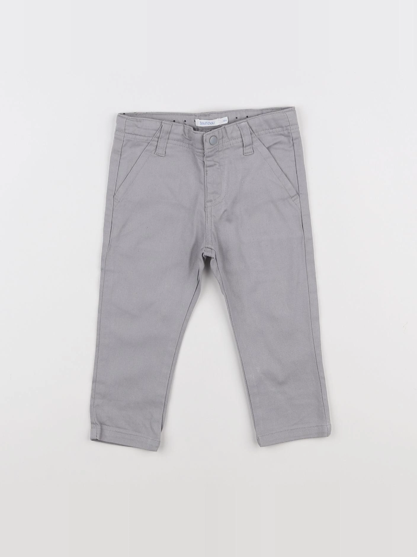 Boutchou - pantalon gris - 12 mois