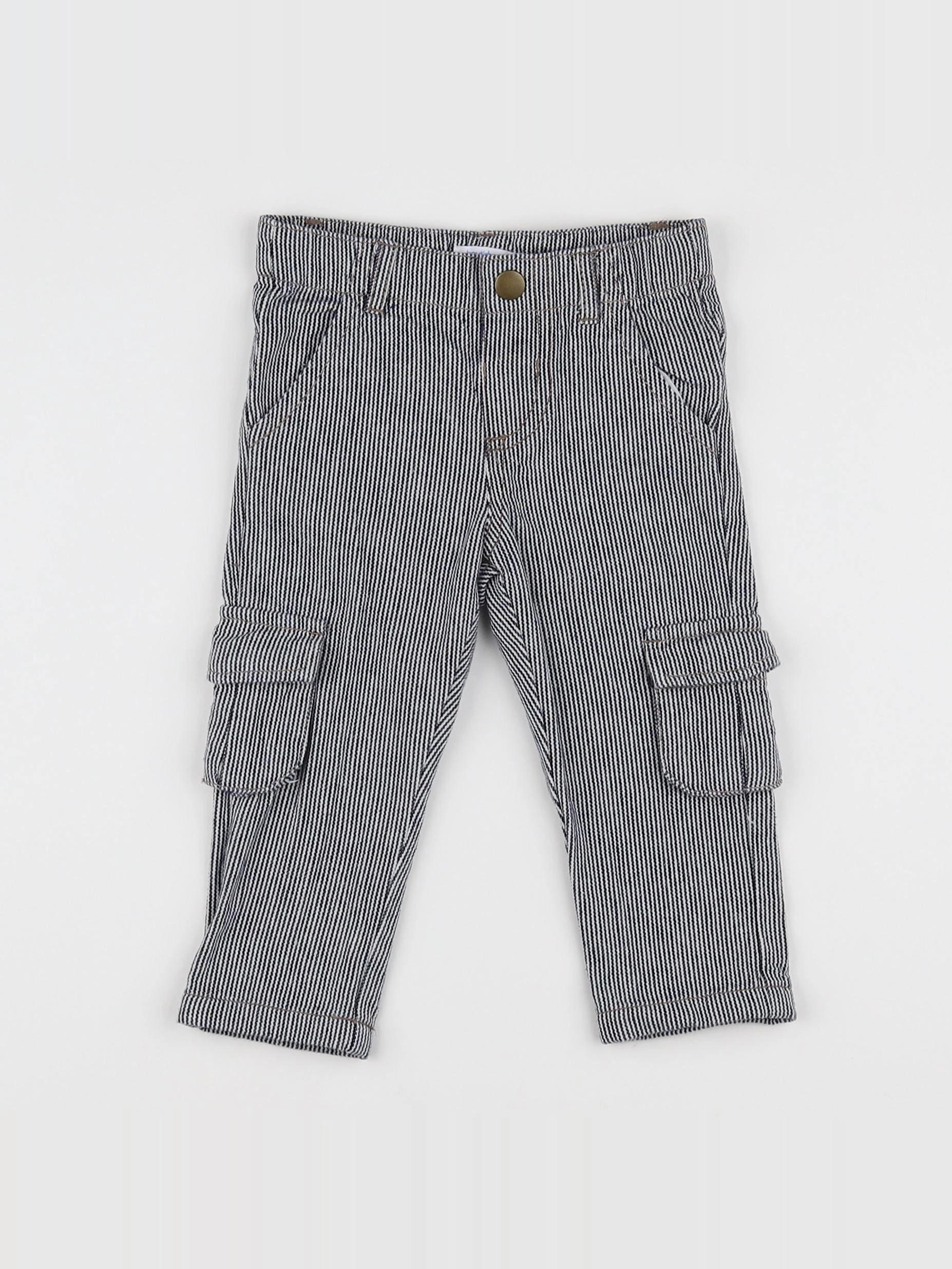 Boutchou - pantalon bleu - 9 mois
