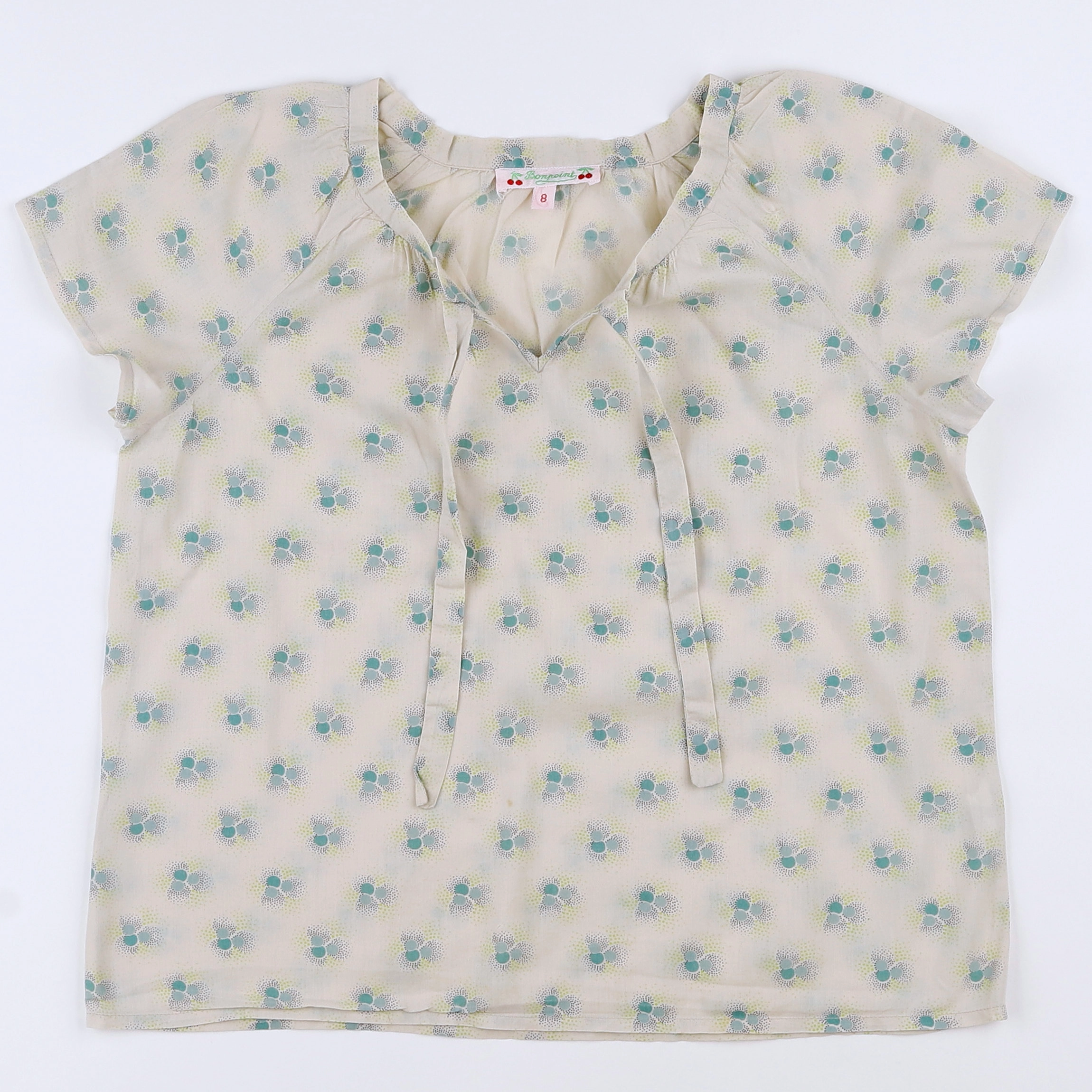 Bonpoint - blouse beige - 8 ans
