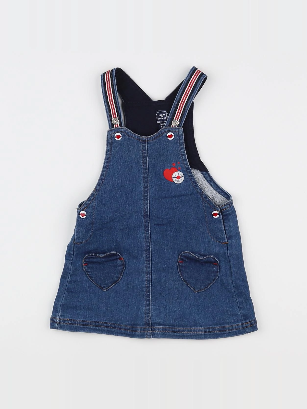 Terre de marins - robe bleu - 6 mois