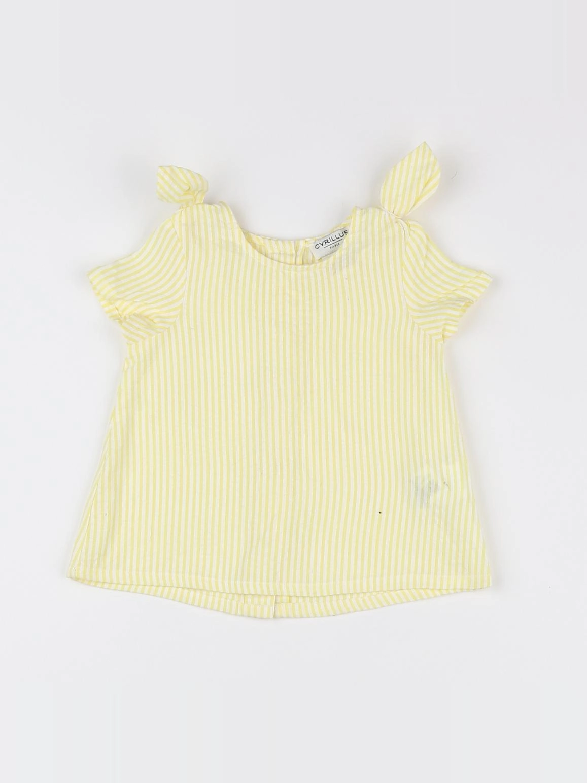 Cyrillus - blouse blanc, jaune - 6 mois
