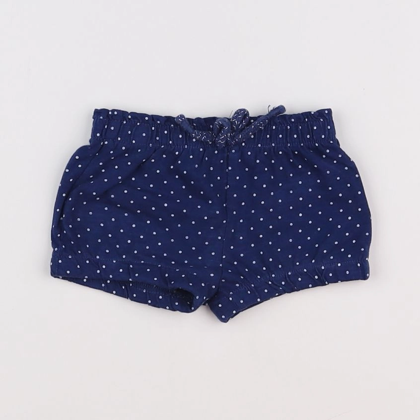 Vertbaudet - short bleu, blanc - 3 mois