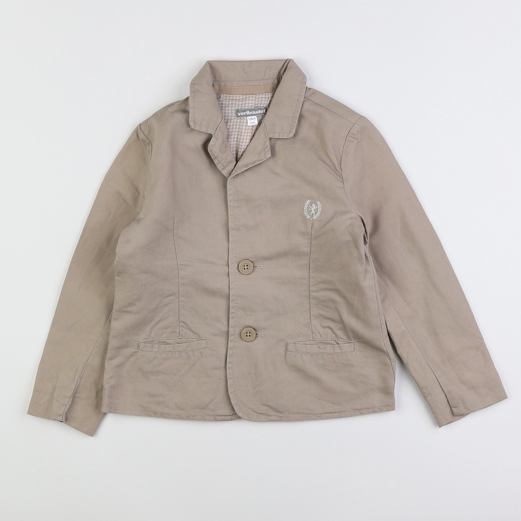 Vertbaudet - veste beige - 5 ans