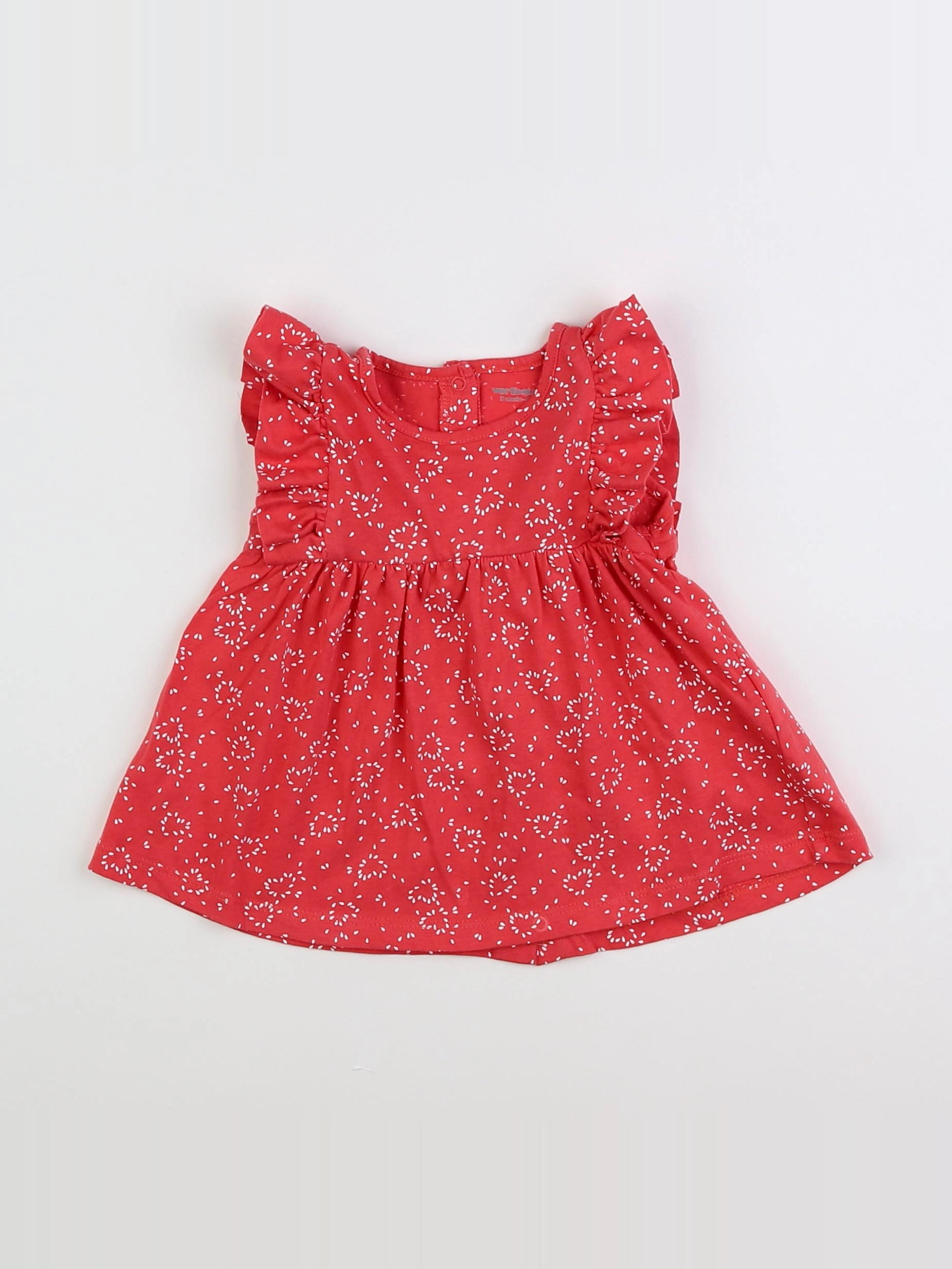 Vertbaudet - robe rose - 3 mois