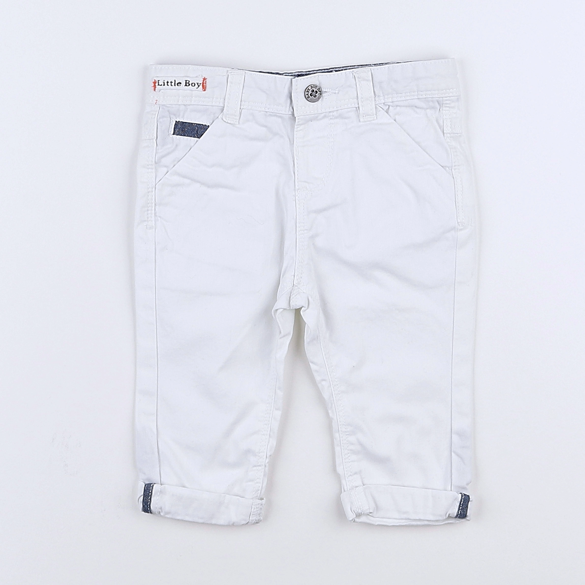 Tape à l'oeil - pantalon blanc - 6 mois
