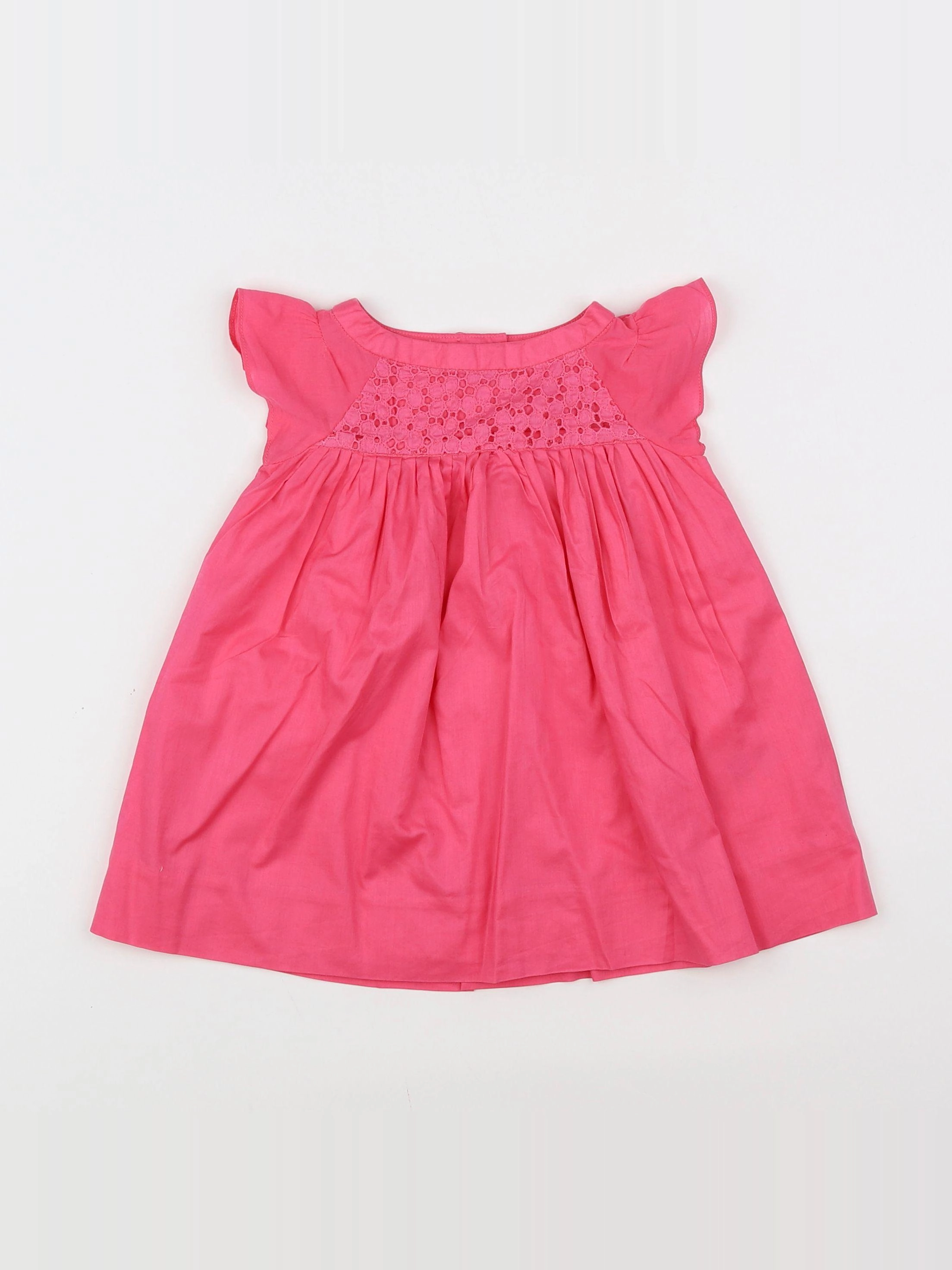 Jacadi - robe rose - 12 mois