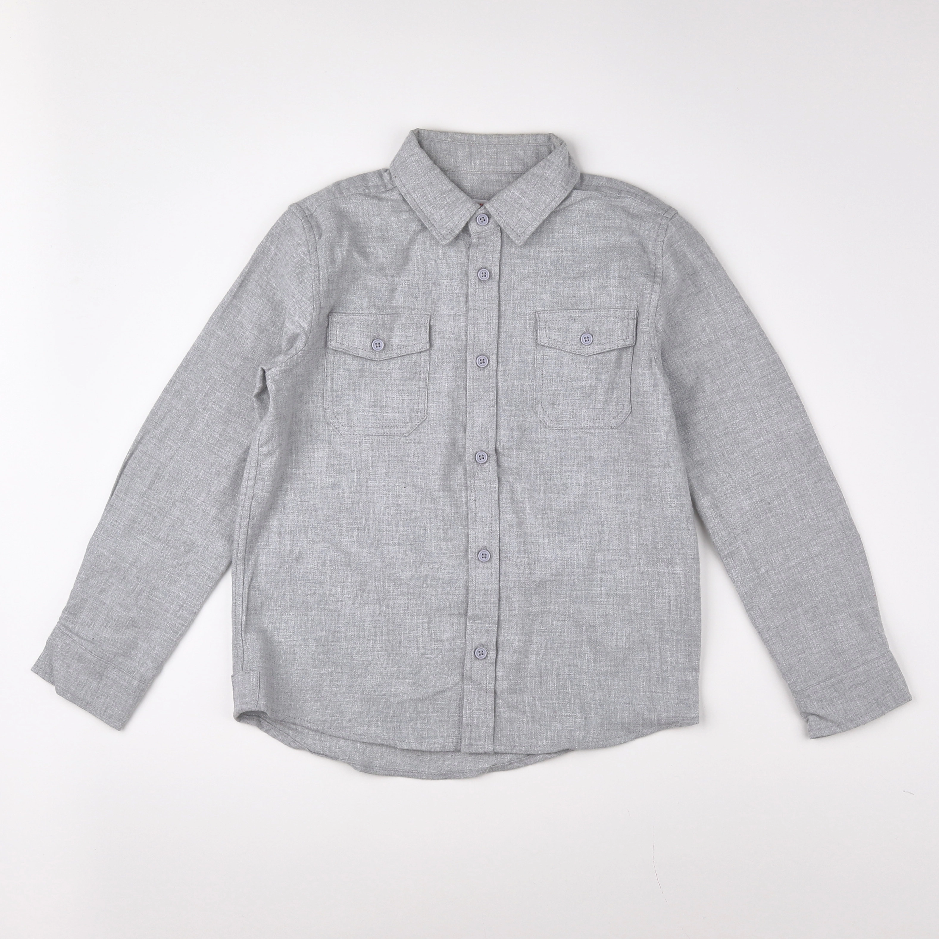 Monoprix - chemise gris - 8 ans
