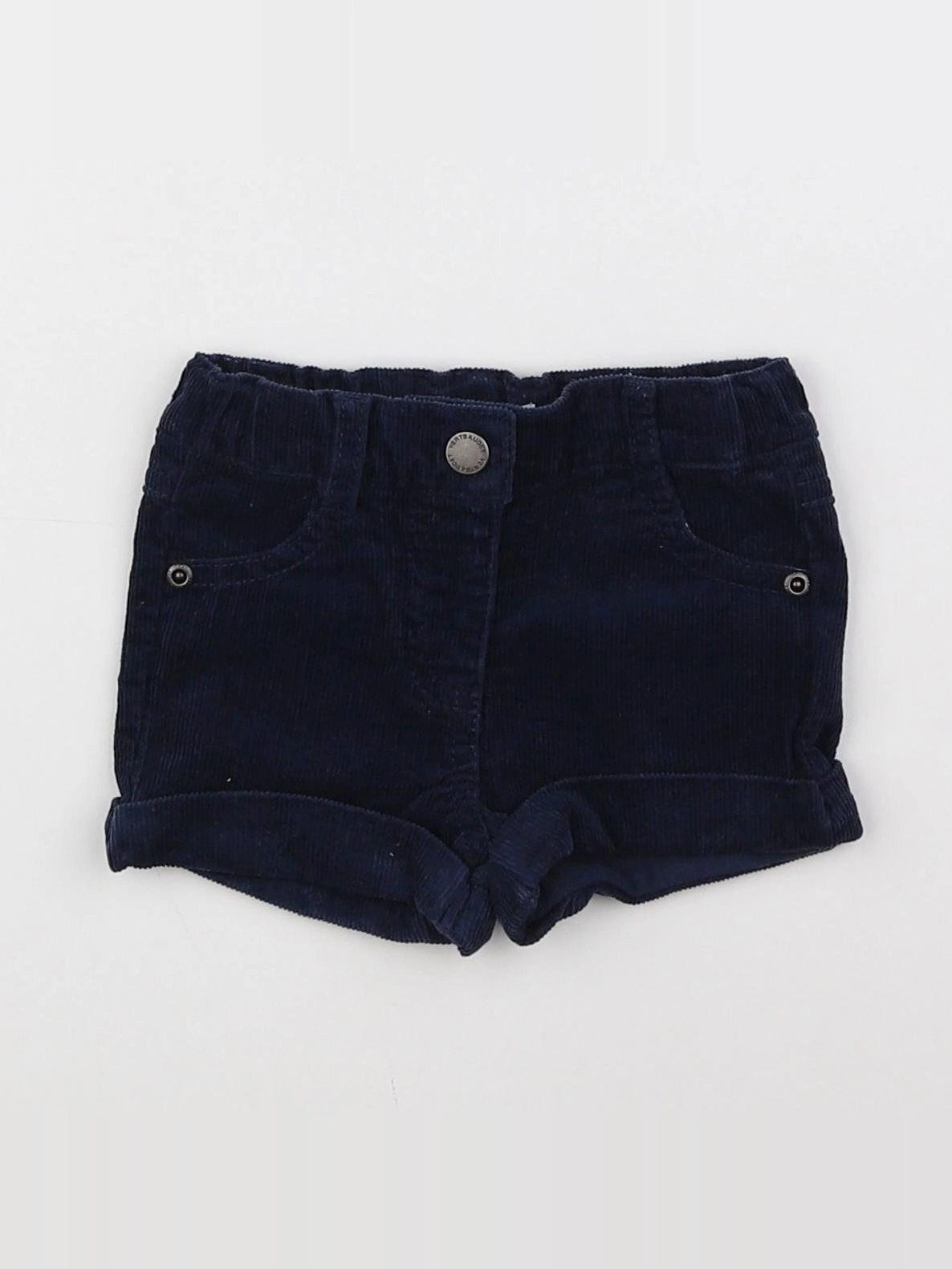 Vertbaudet - short gris, bleu - 3 mois