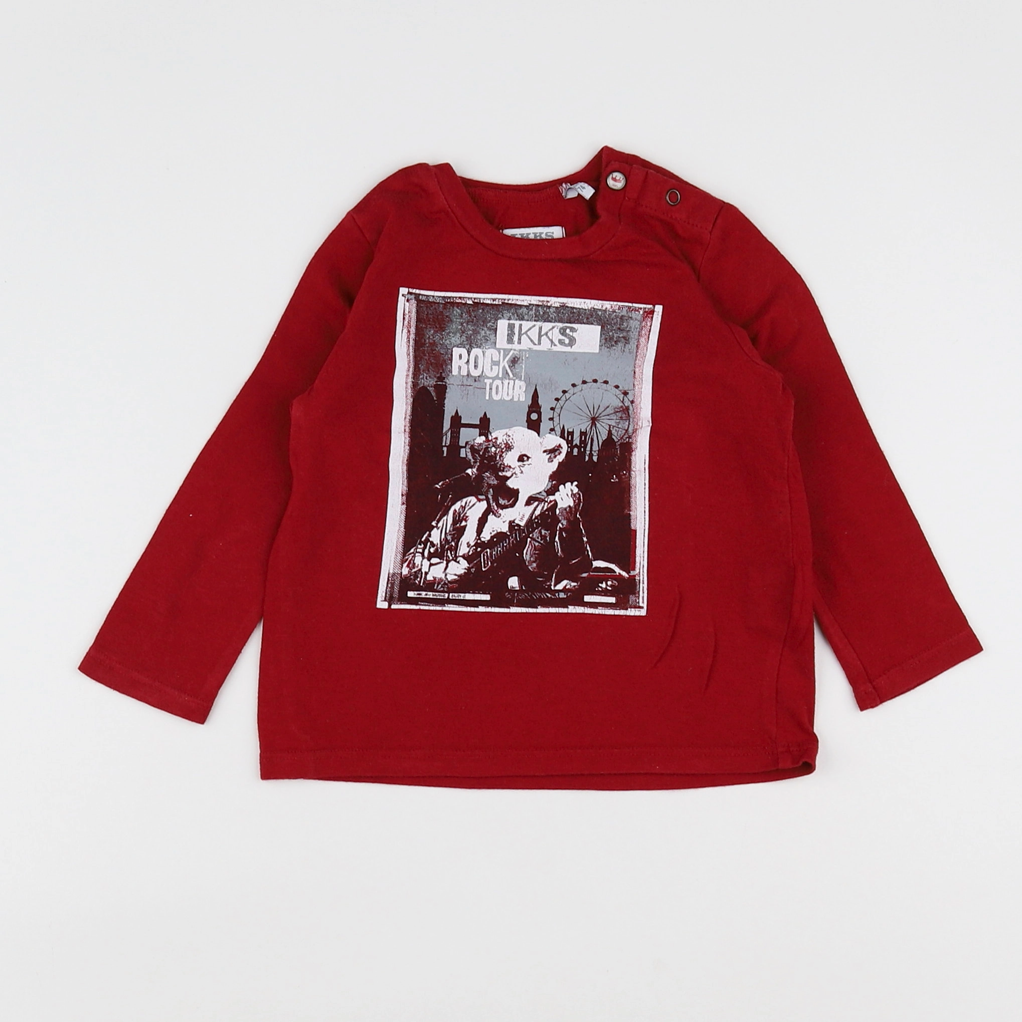 IKKS - tee-shirt rouge - 12 mois