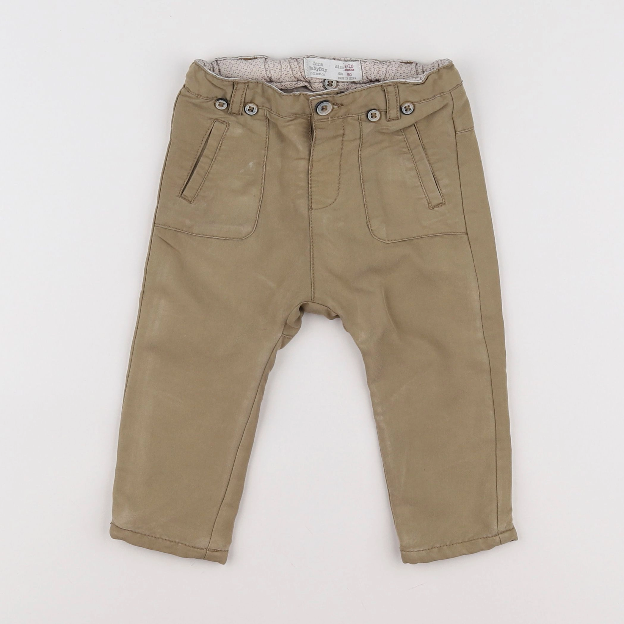 Zara - pantalon marron - 9/12 mois