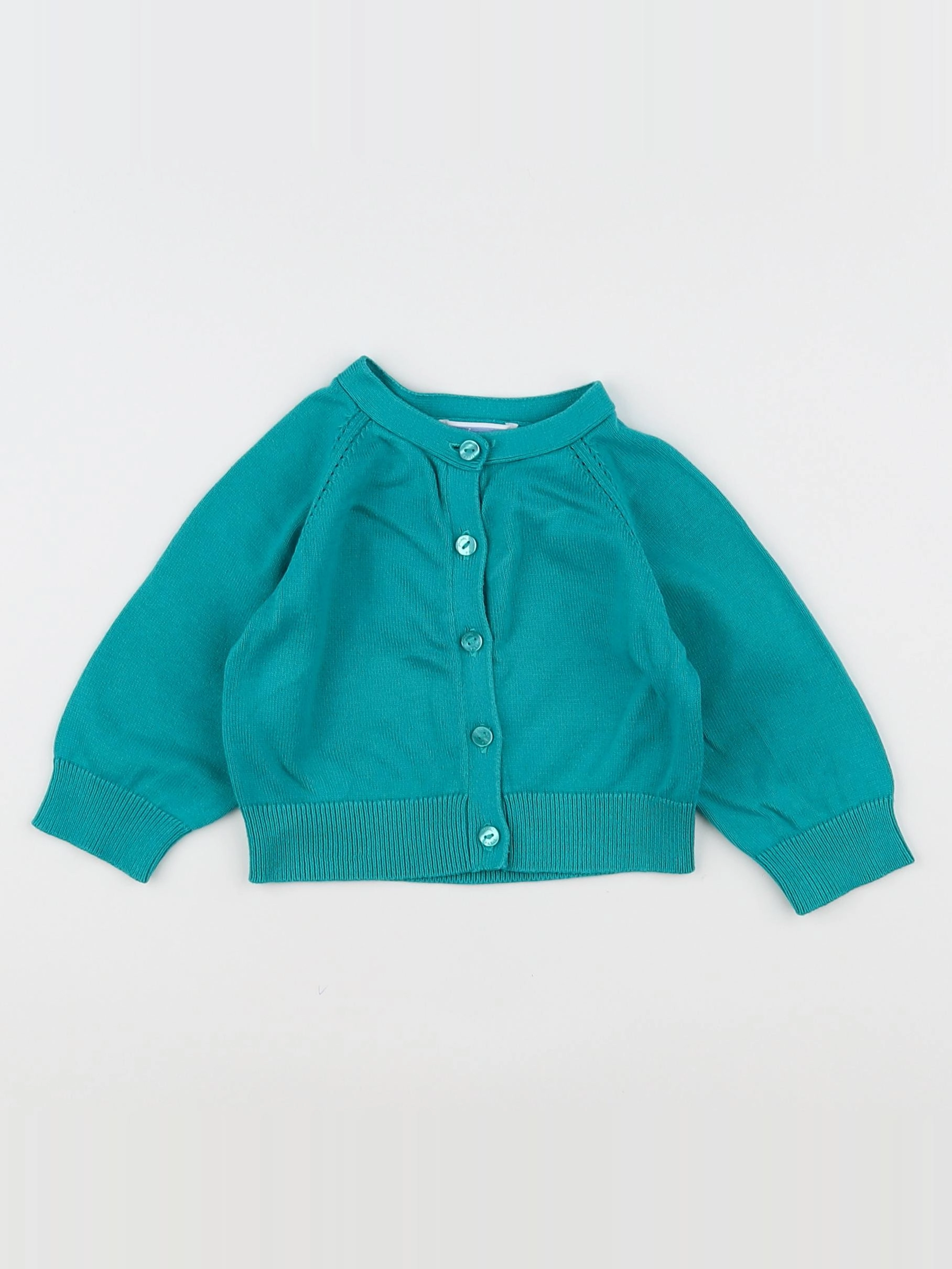 Jacadi - gilet vert - 12 mois