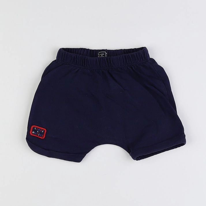 Terre de marins - short bleu - 9 mois