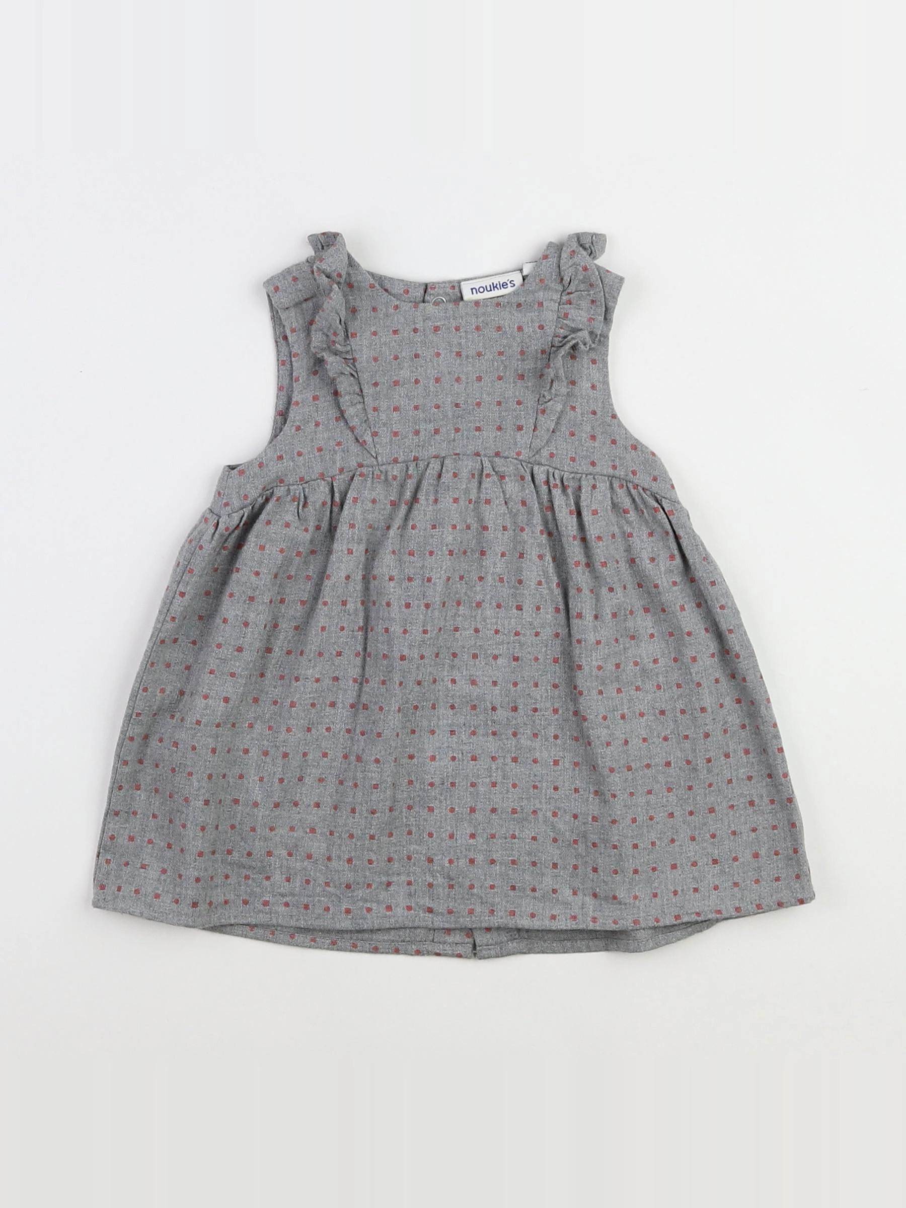 Noukie's - robe gris - 6 mois