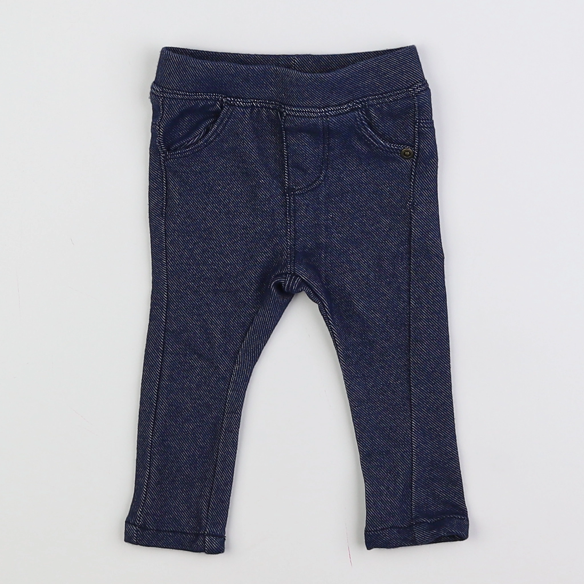 Vertbaudet - jegging bleu - 3 mois