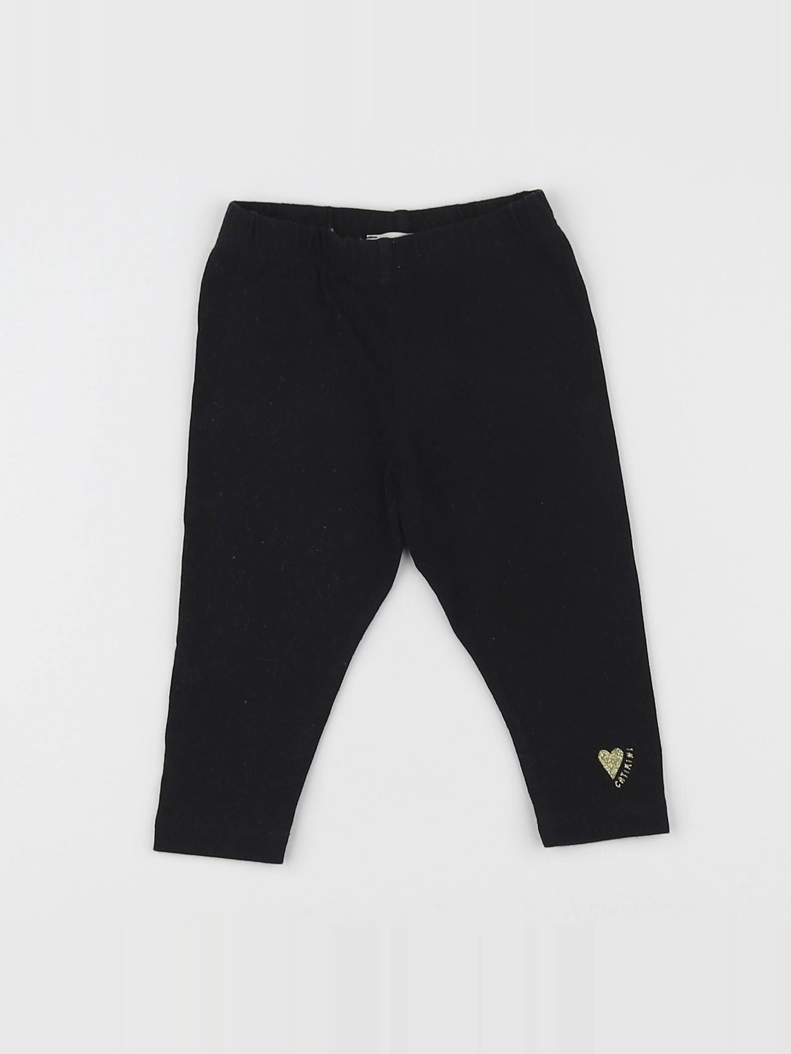 Catimini - legging noir - 3/6 mois