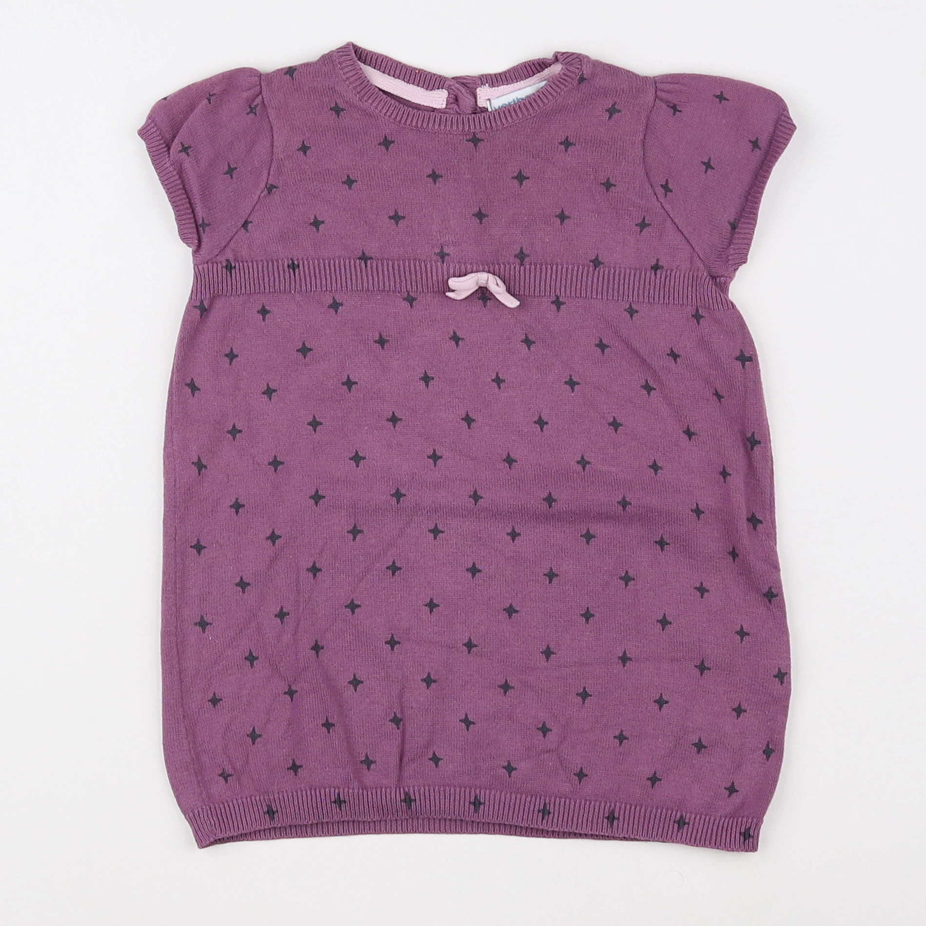 Vertbaudet - robe violet - 12 mois