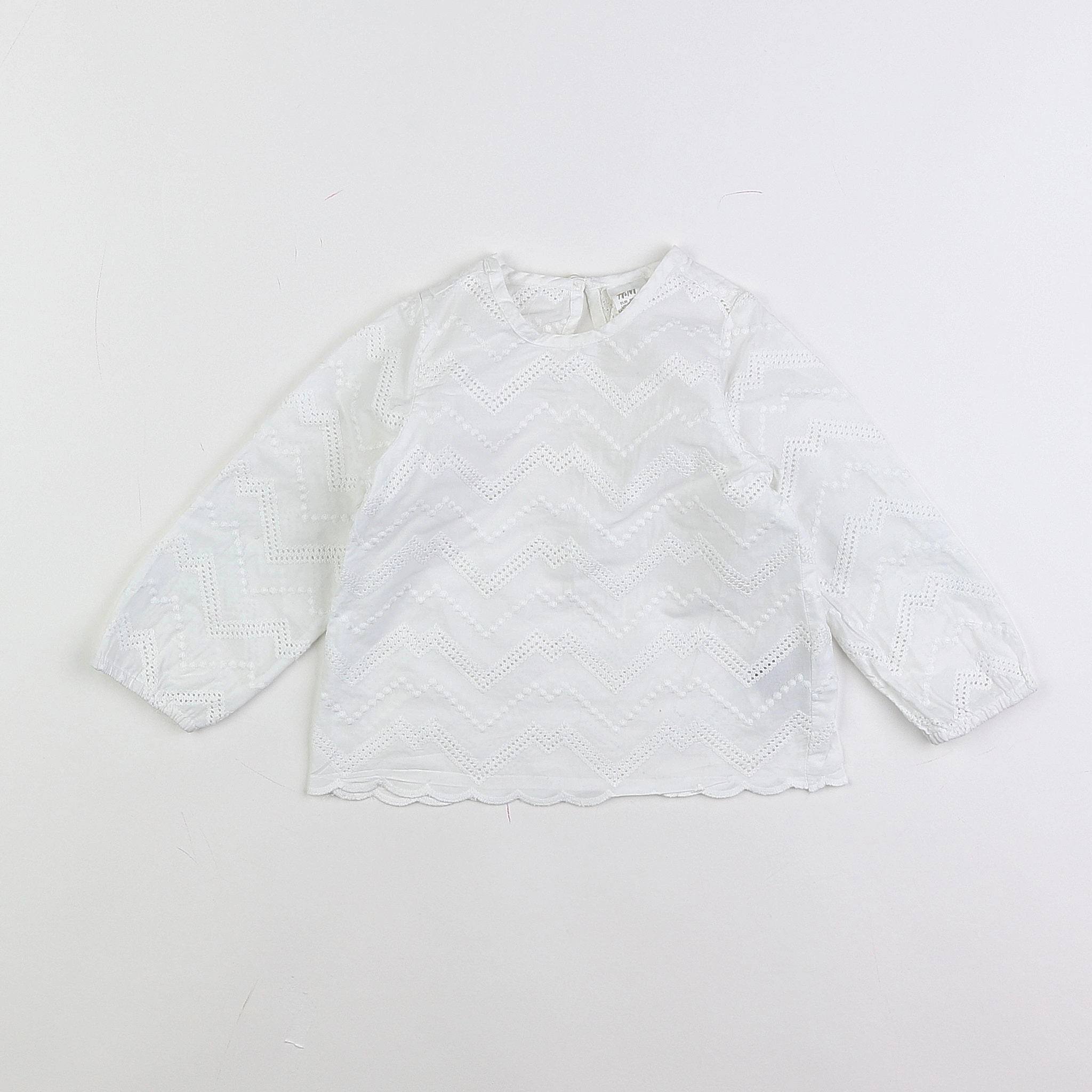 H&M - blouse blanc - 9/12 mois