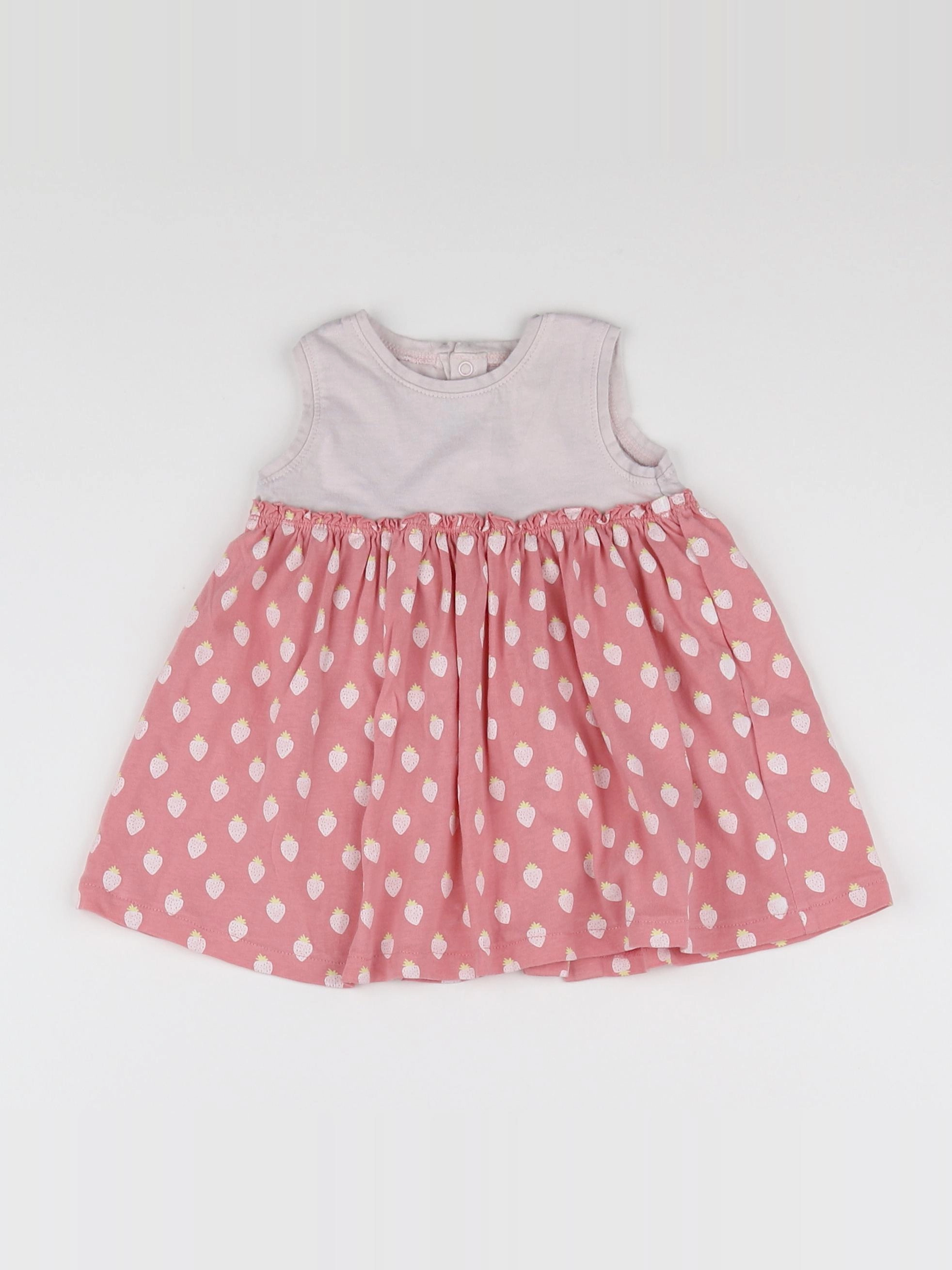 Vertbaudet - robe rose - 6 mois