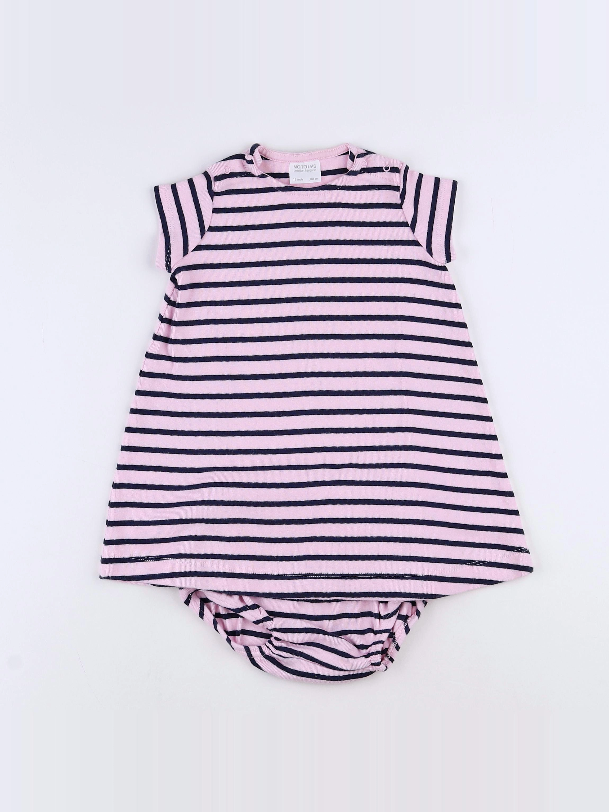 Natalys - robe rose - 18 mois