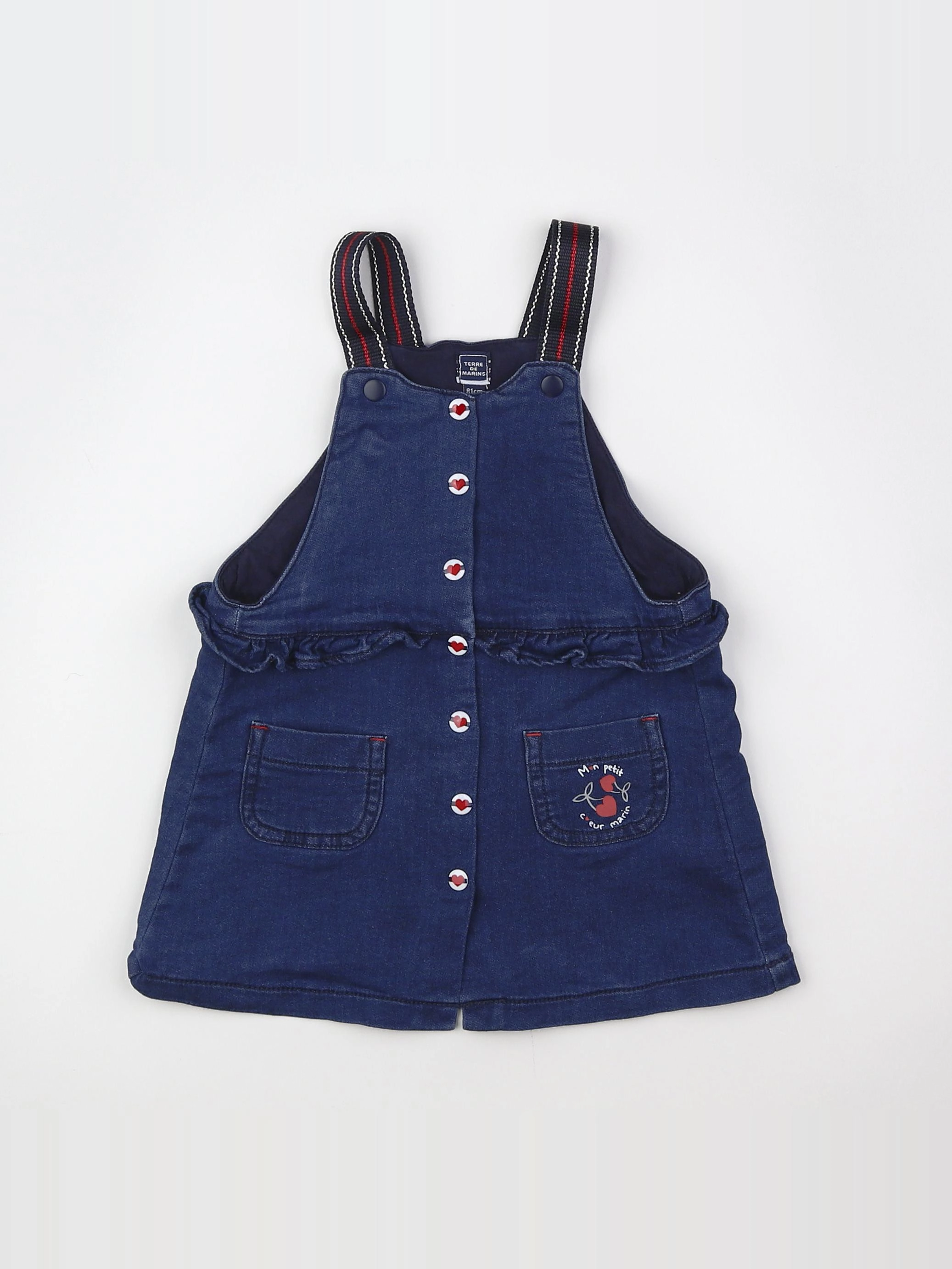 Terre de marins - robe bleu - 18 mois