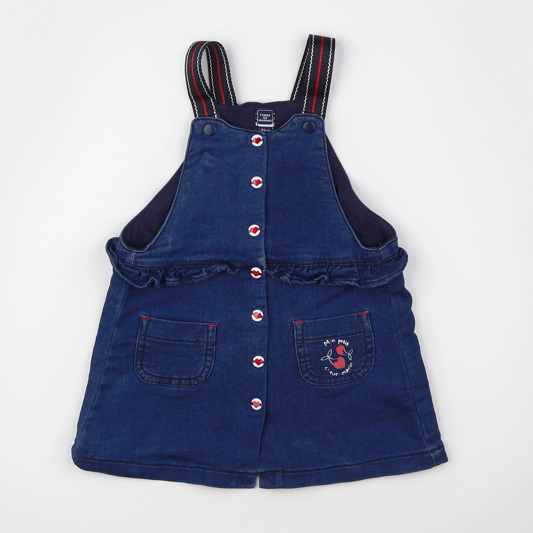 Terre de marins - robe bleu - 18 mois