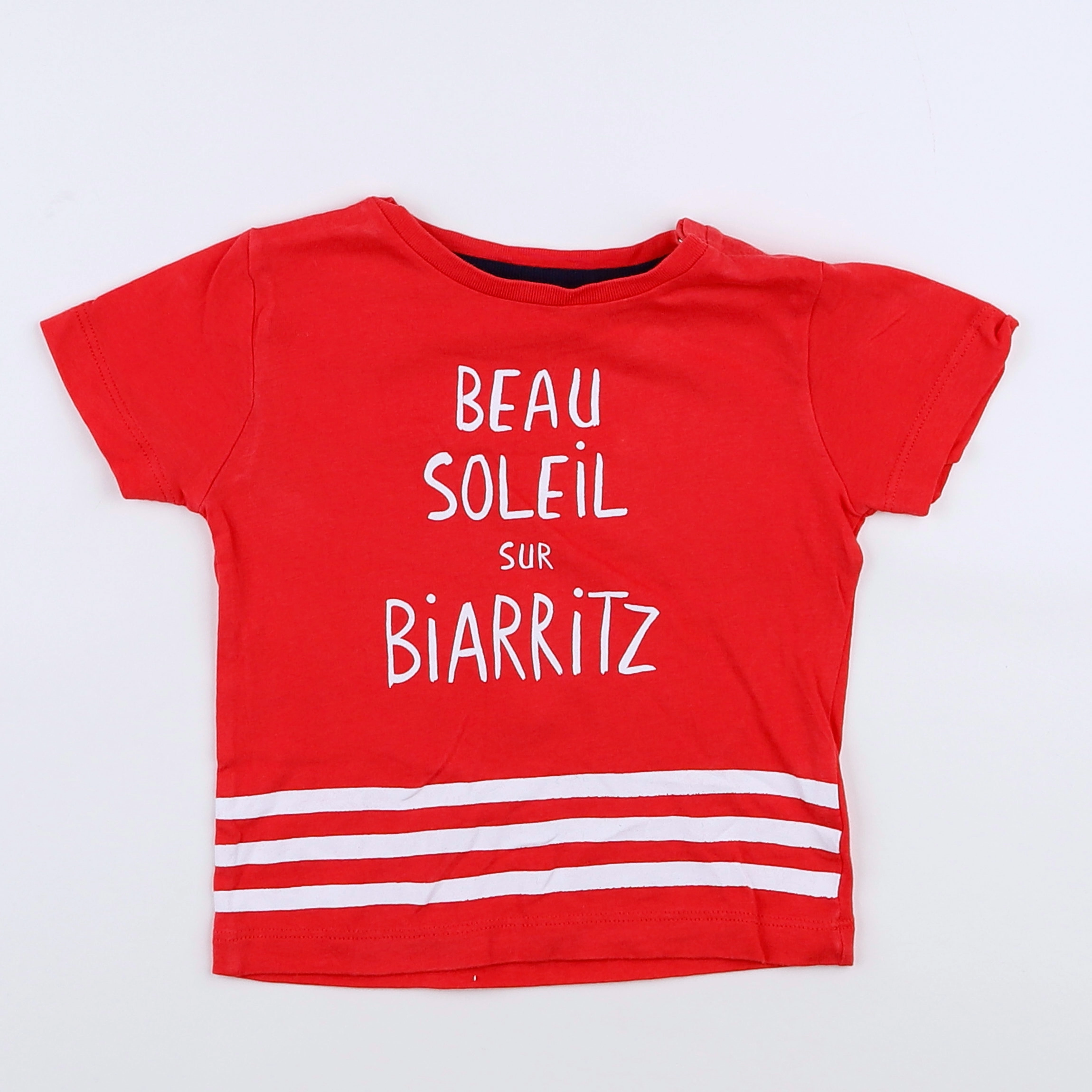 Boutchou - tee-shirt rouge - 12 mois