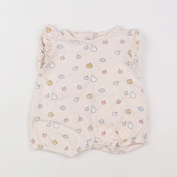 Vertbaudet - pyjama coton beige - 1 mois