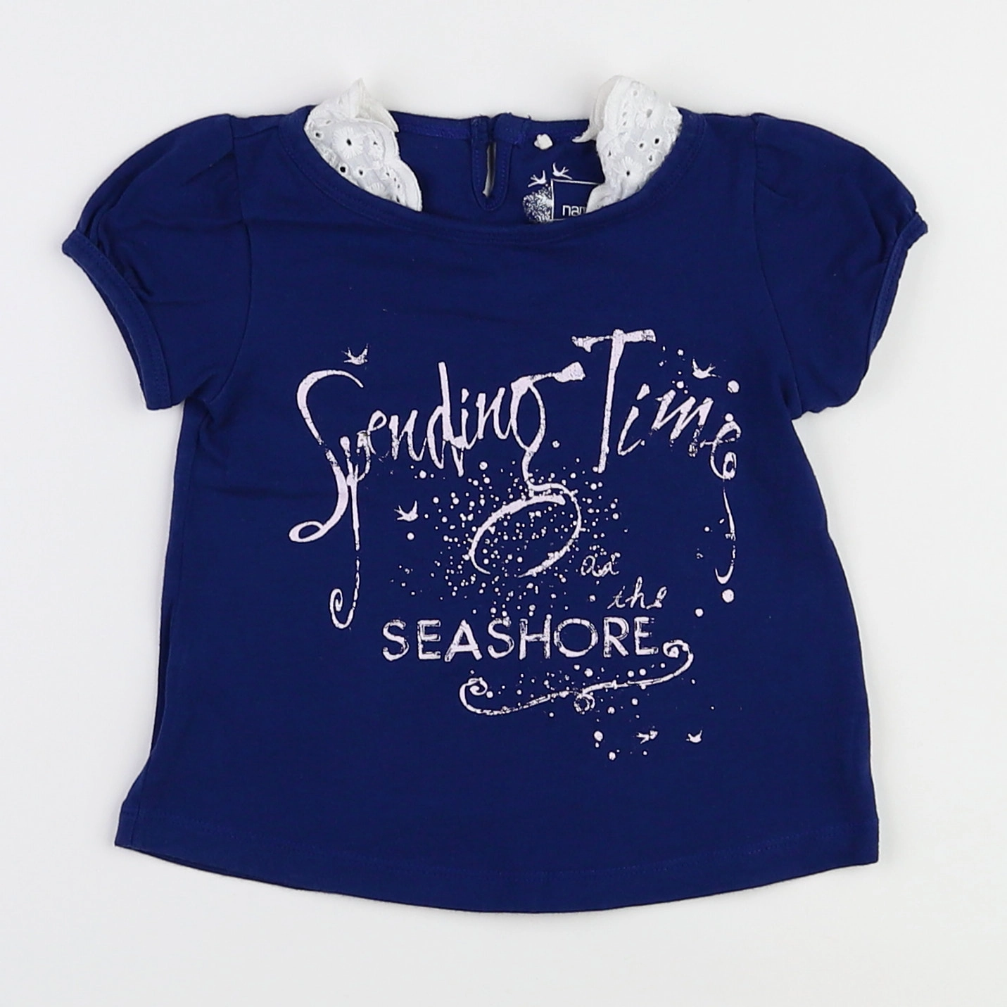 Name it - tee-shirt bleu, argent - 9/12 mois