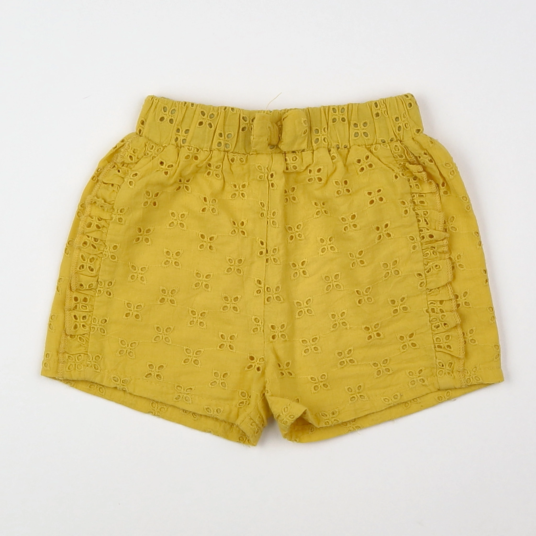 Vertbaudet - short jaune - 12 mois