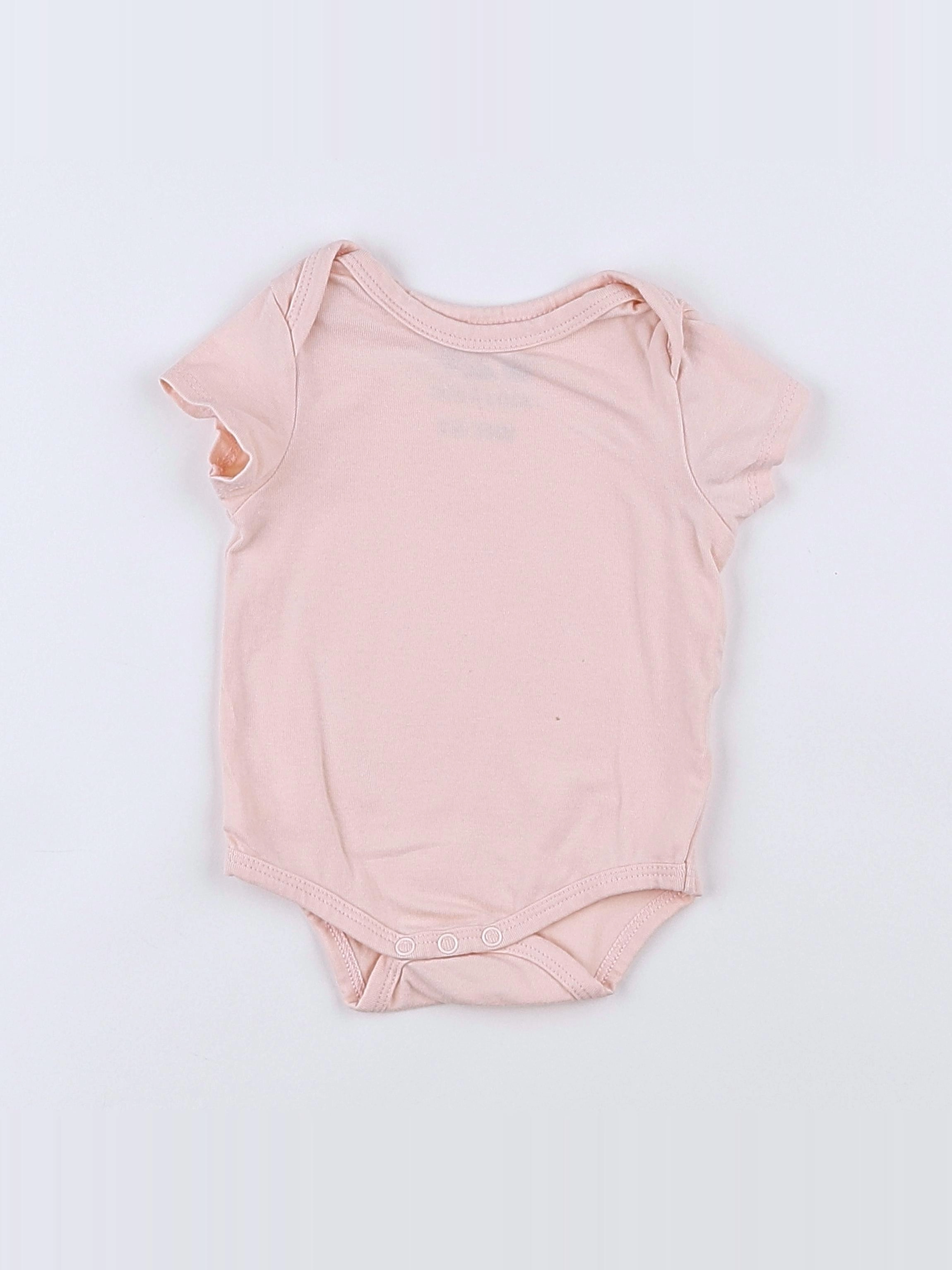 Tape à l'oeil - body rose - 3 mois