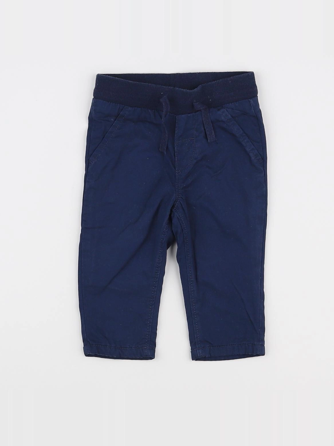 H&M - pantalon bleu - 3/6 mois
