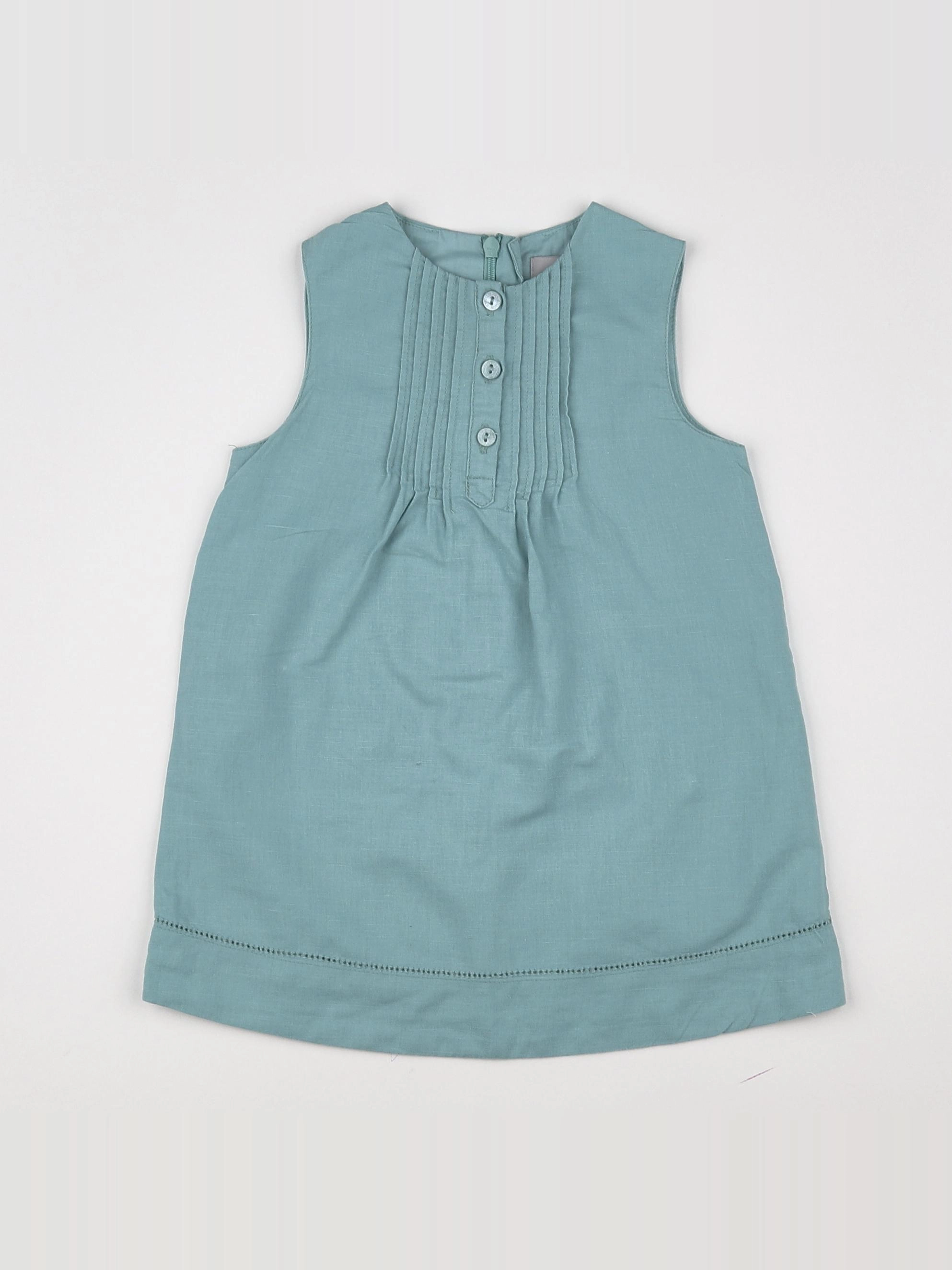Cyrillus - robe bleu - 12 mois