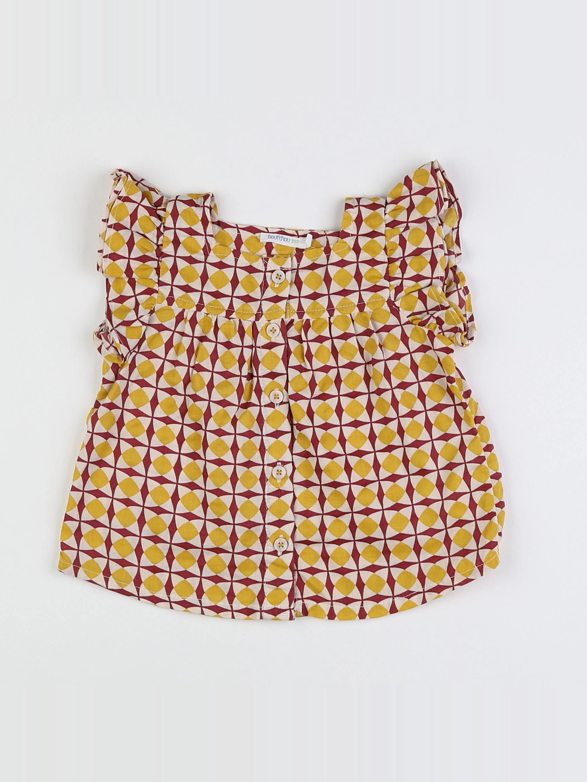 Boutchou - blouse multicolore - 9 mois