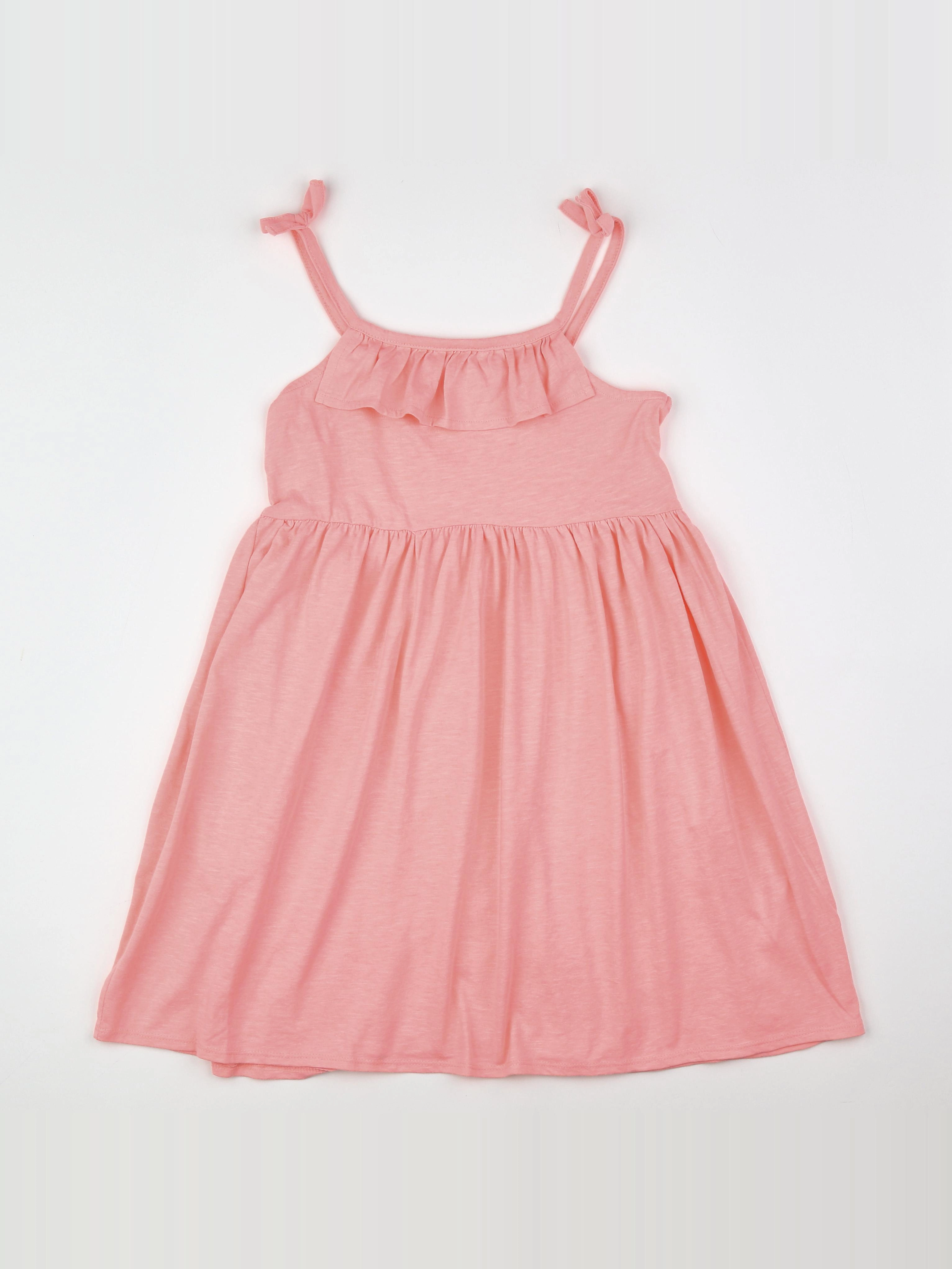 Vertbaudet - robe rose fluo - 10 ans