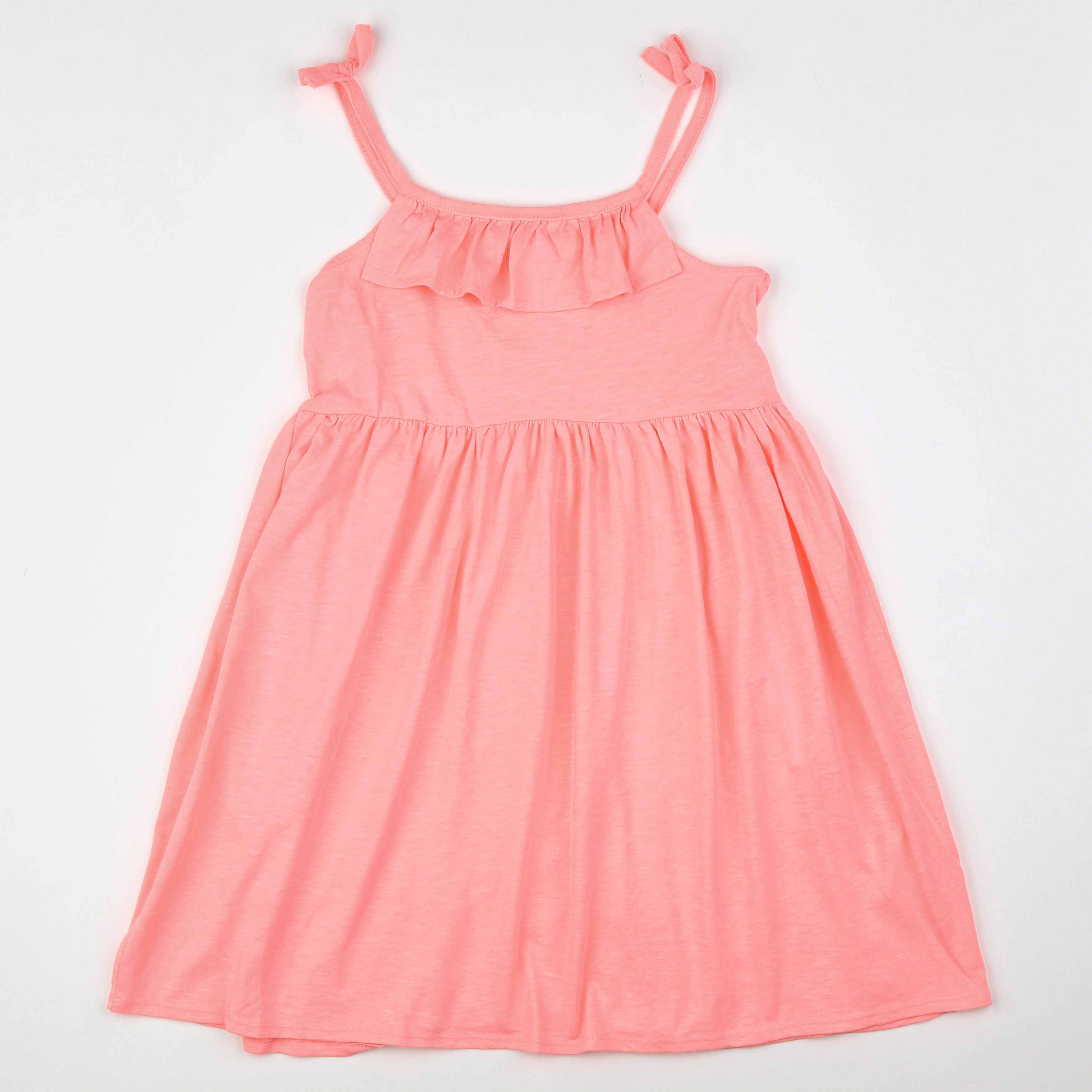 Vertbaudet - robe rose fluo - 10 ans