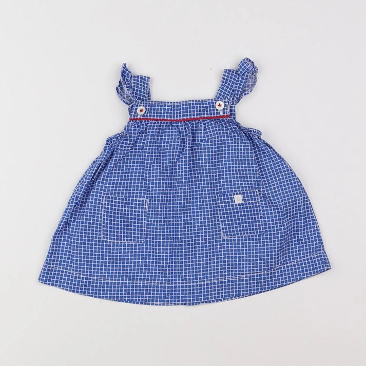 Petit Bateau - robe bleu - 3 mois